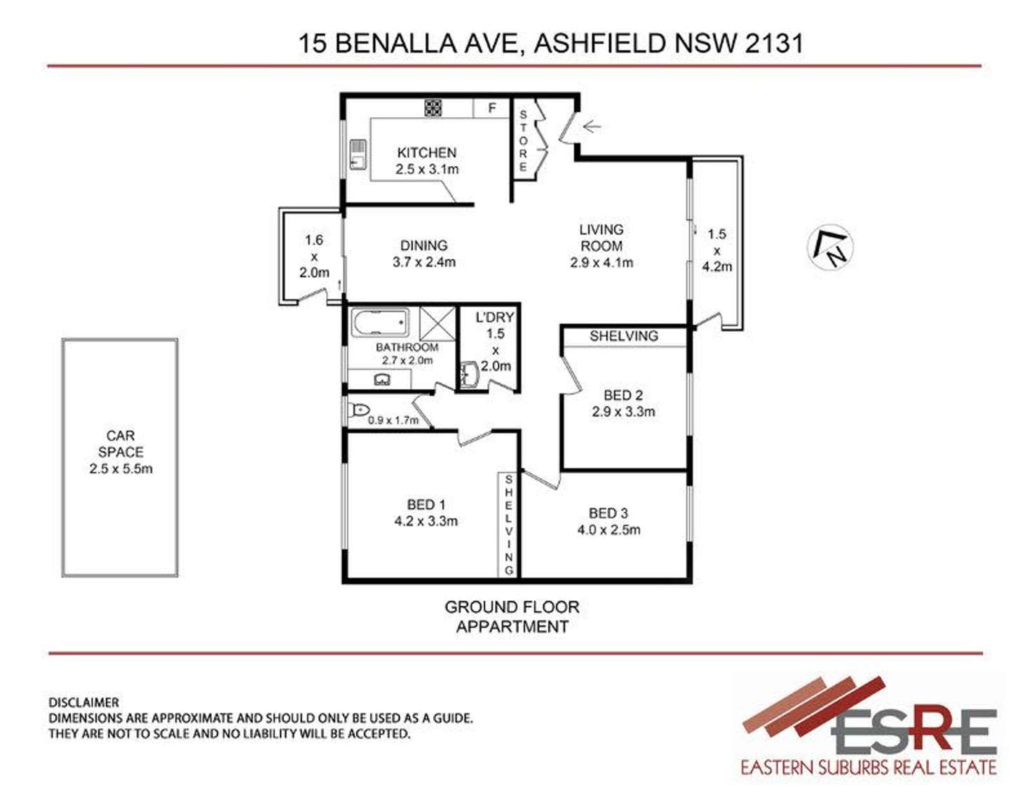 Floorplan of Homely apartment listing, 1/5 Benalla Avenue, Ashfield NSW 2131