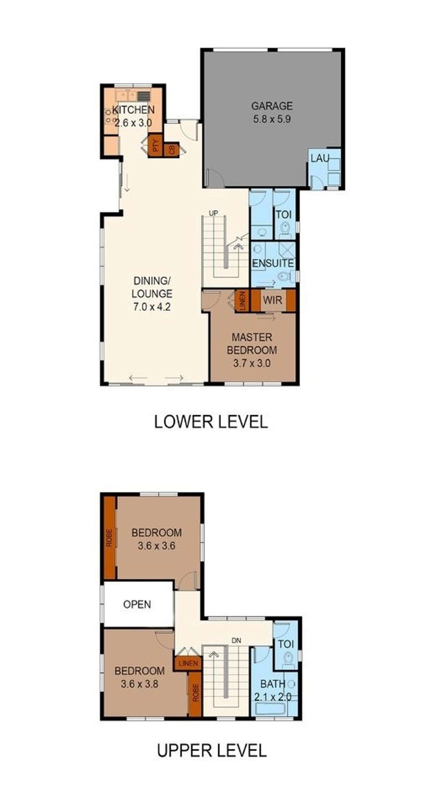 Floorplan of Homely townhouse listing, 41/9 Amazons Place, Sinnamon Park QLD 4073