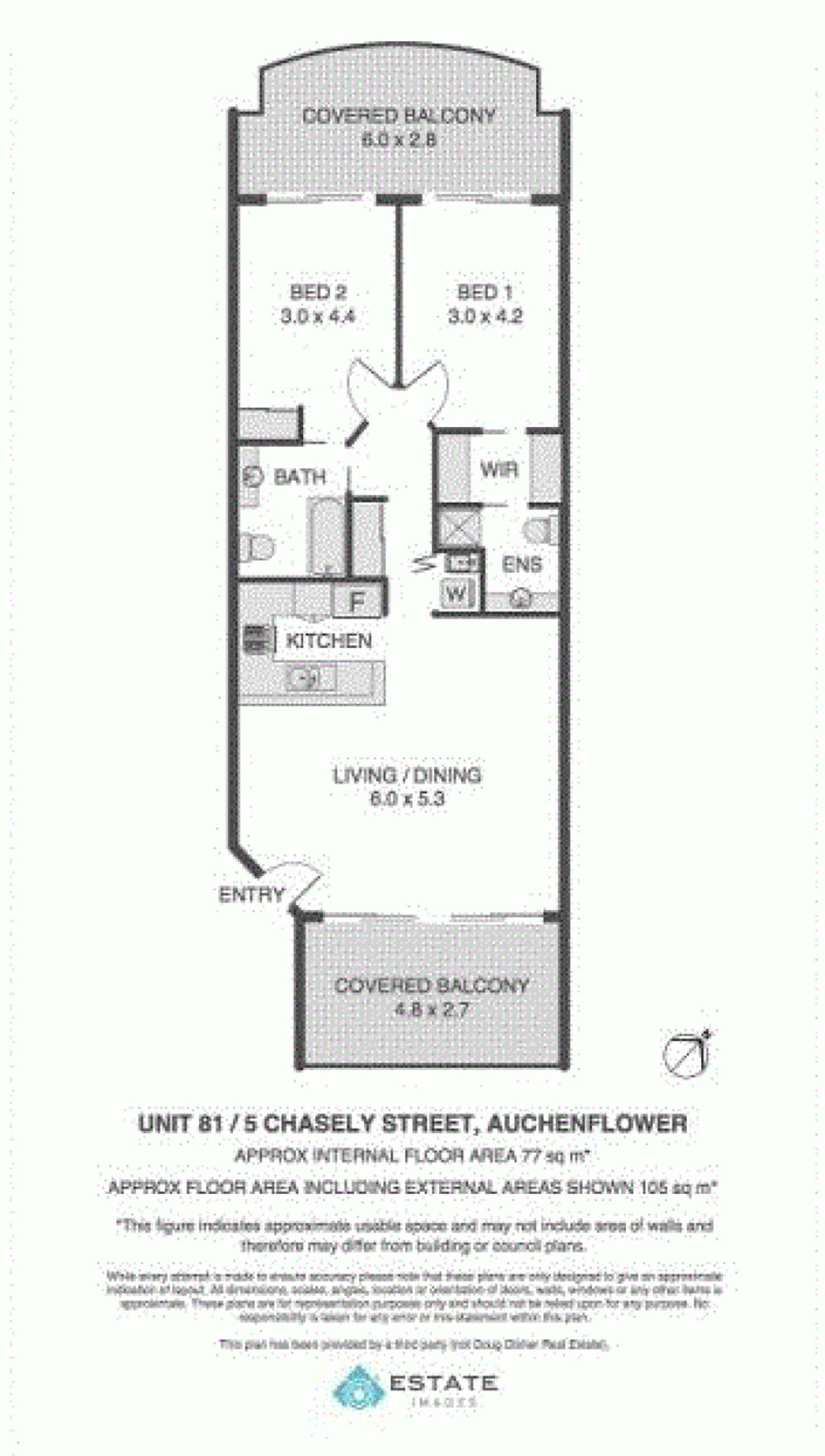 Floorplan of Homely unit listing, 81/5 Chasely Street, Auchenflower QLD 4066