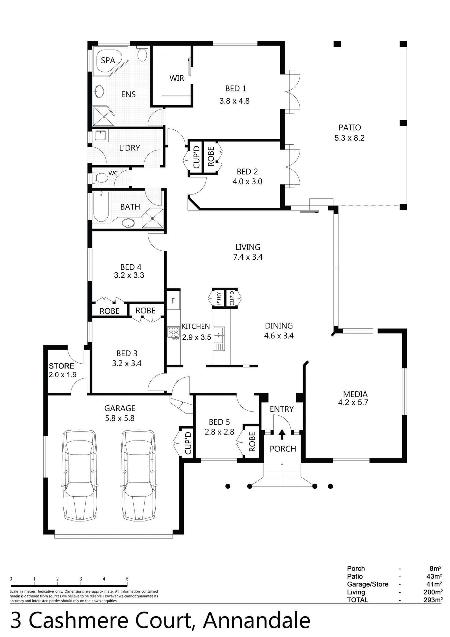 Floorplan of Homely house listing, 3 Cashmere Court, Annandale QLD 4814