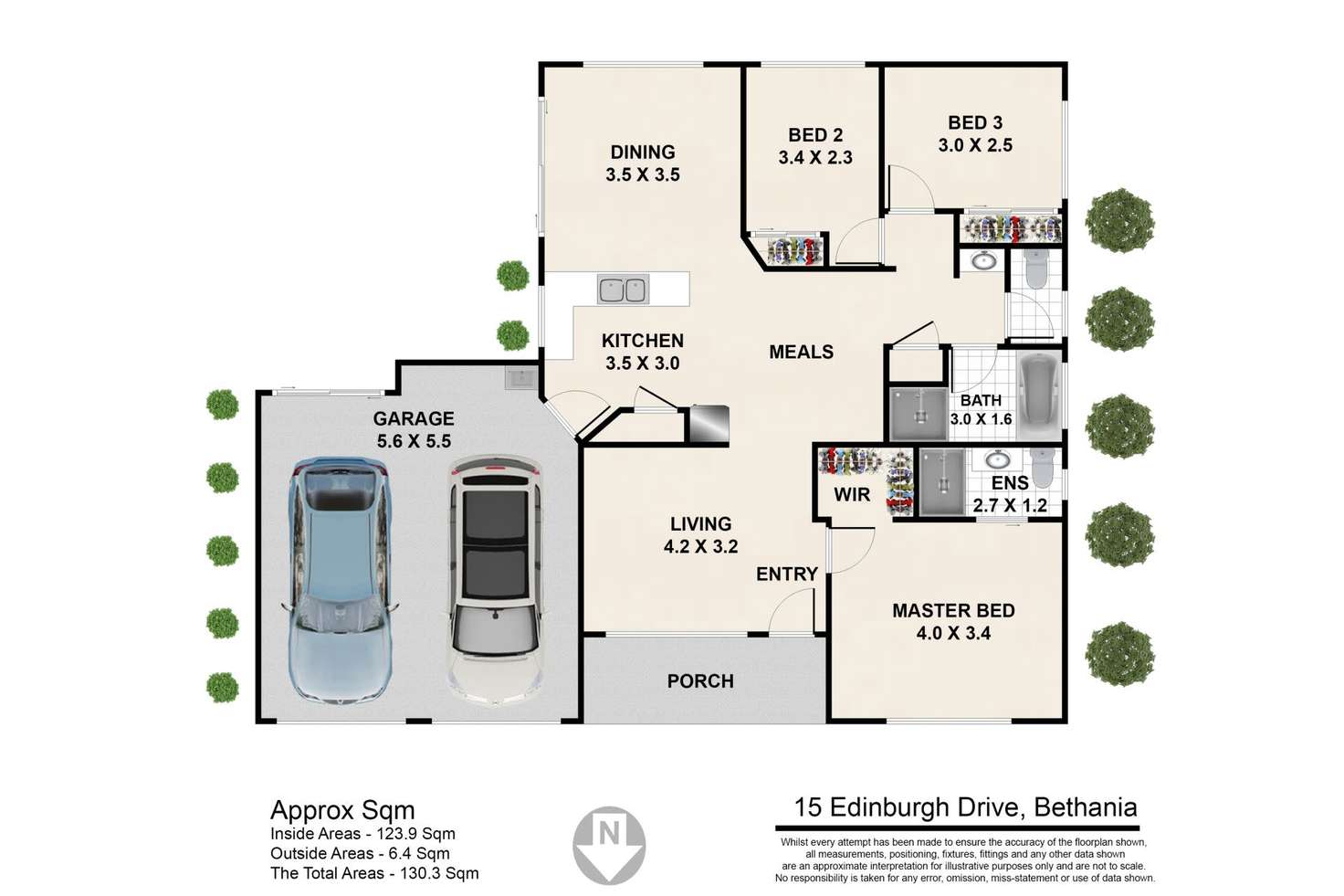 Floorplan of Homely house listing, 15 Edinburgh Drive Edinburgh Drive, Bethania QLD 4205