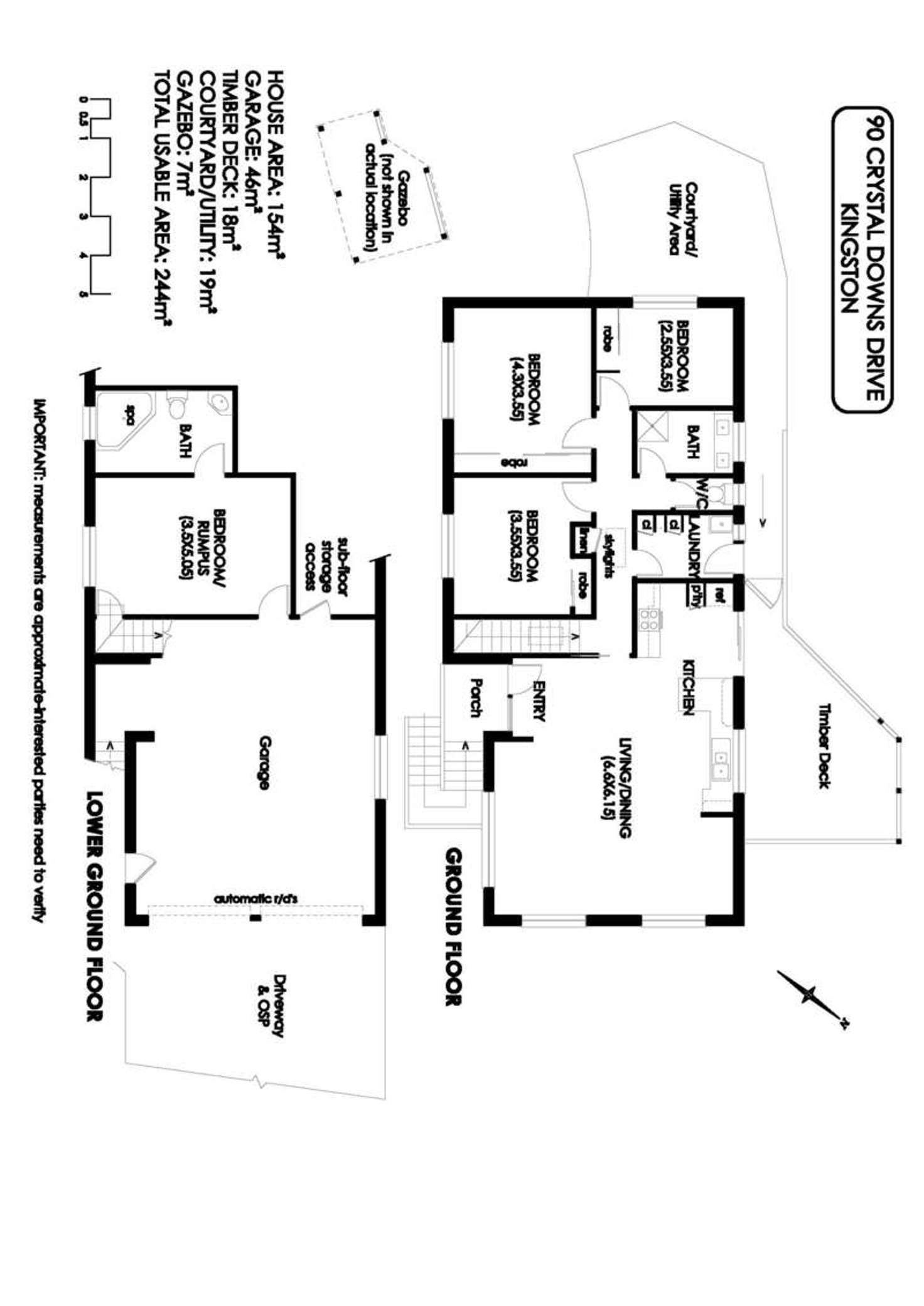 Floorplan of Homely house listing, 90 Crystal Downs Drive, Blackmans Bay TAS 7052