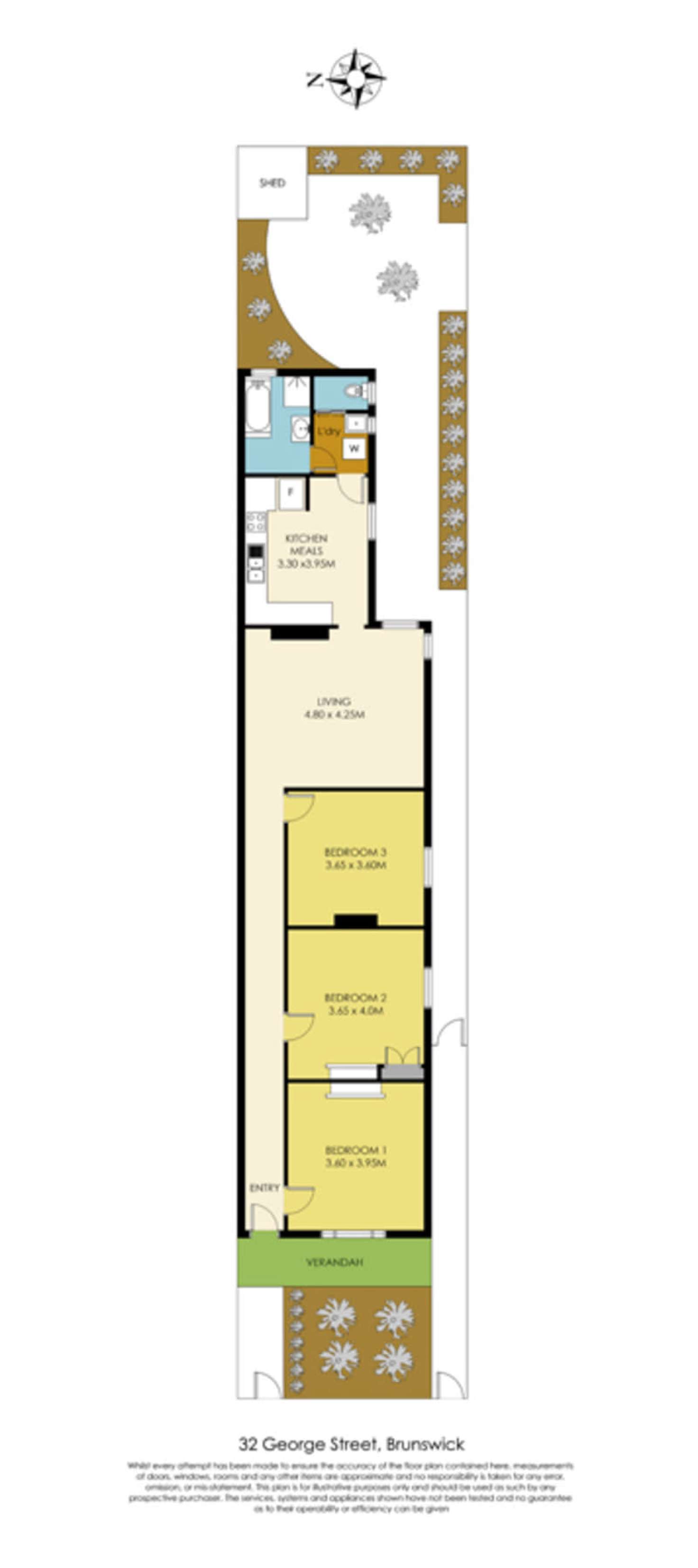 Floorplan of Homely house listing, 32 George Street, Brunswick VIC 3056