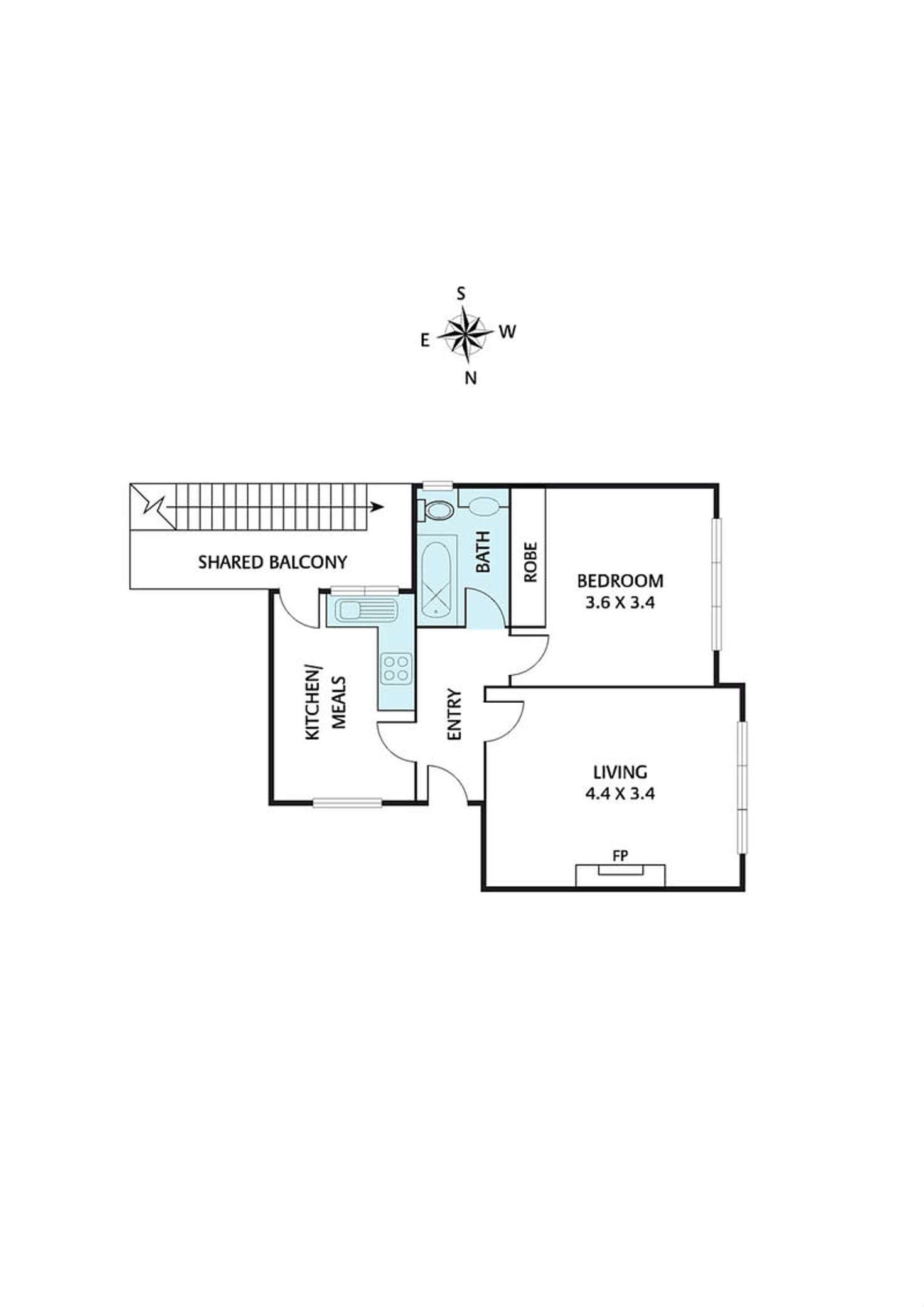 Floorplan of Homely apartment listing, 6/74 Canterbury Road, Toorak VIC 3142