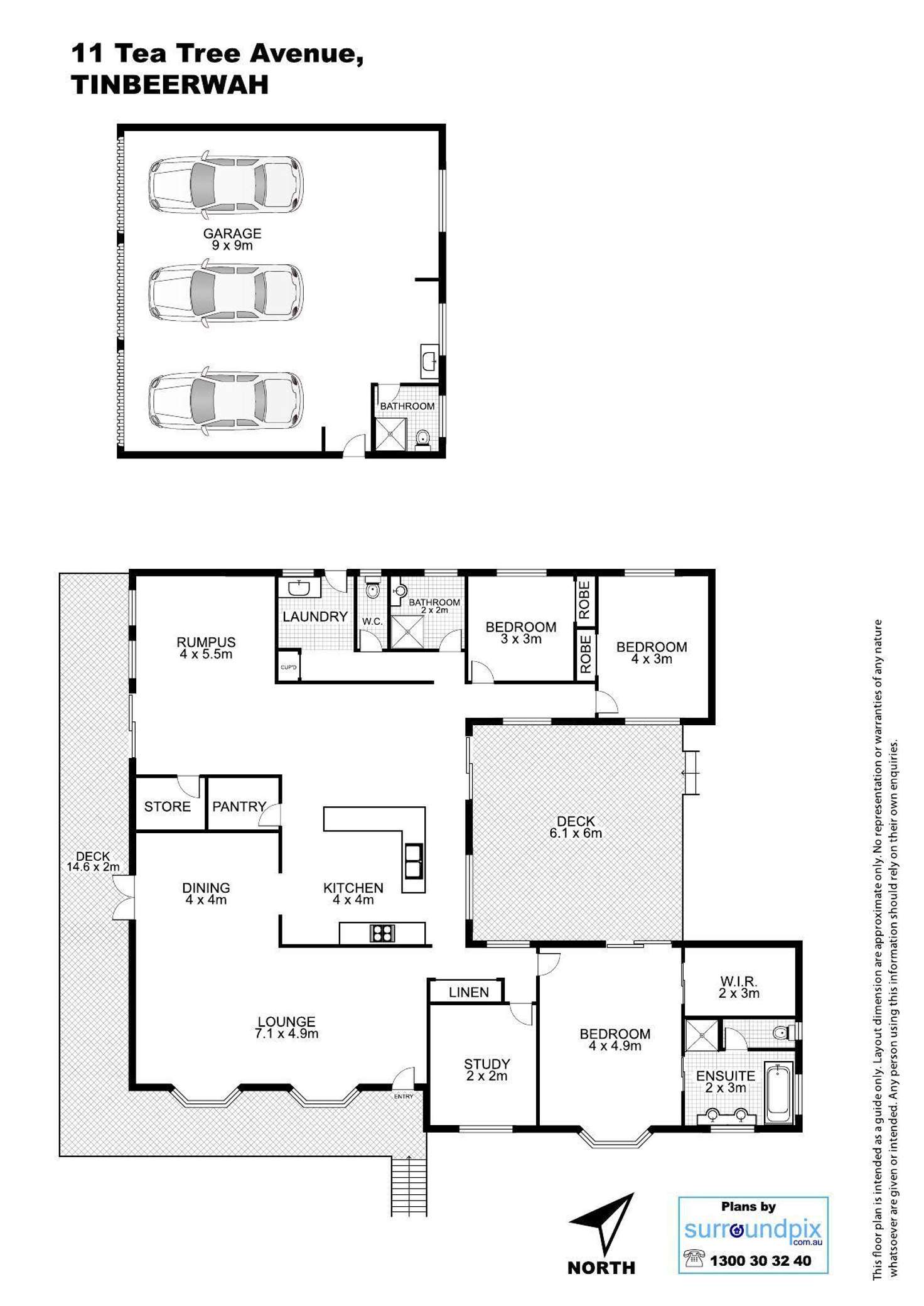 Floorplan of Homely house listing, 11 Tea Tree Lane, Tinbeerwah QLD 4563