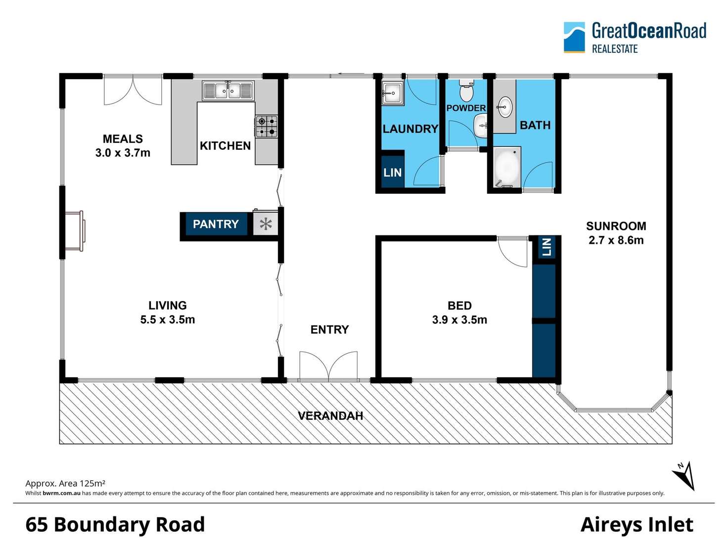 Floorplan of Homely house listing, 65 Boundary Road, Aireys Inlet VIC 3231