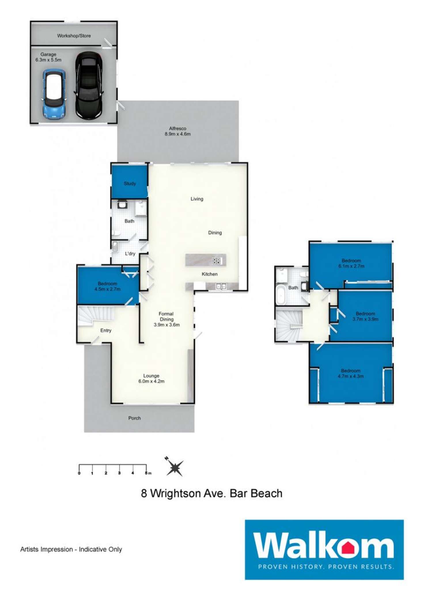 Floorplan of Homely house listing, 8 Wrightson Avenue, Bar Beach NSW 2300