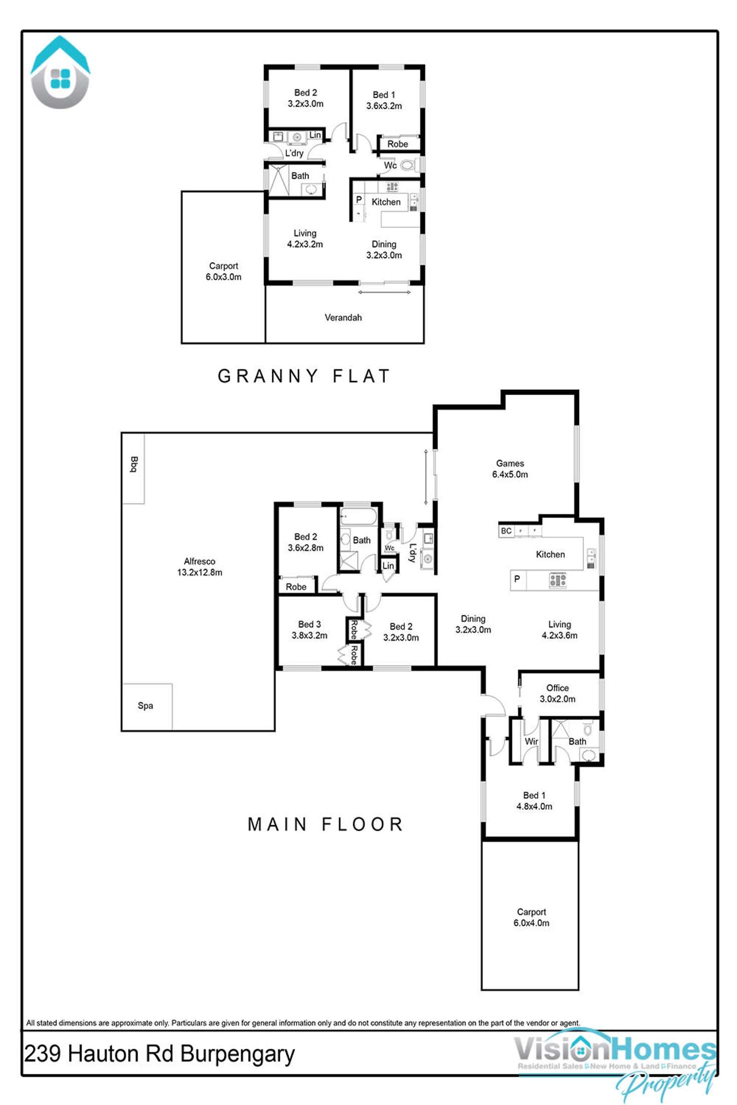 Floorplan of Homely acreageSemiRural listing, 239-241 Hauton Rd, Burpengary QLD 4505