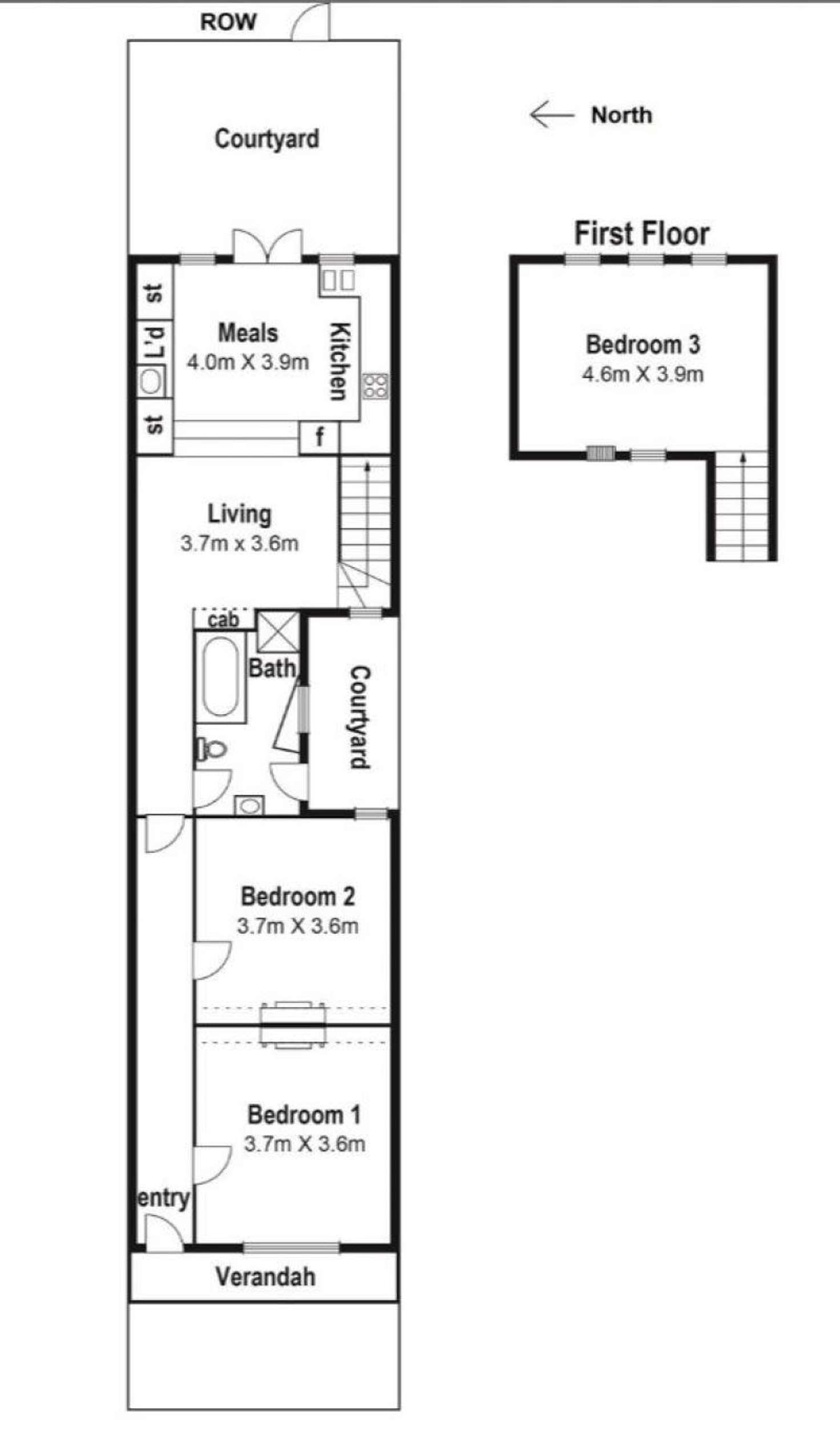 Floorplan of Homely house listing, 660 Lygon Street, Carlton North VIC 3054