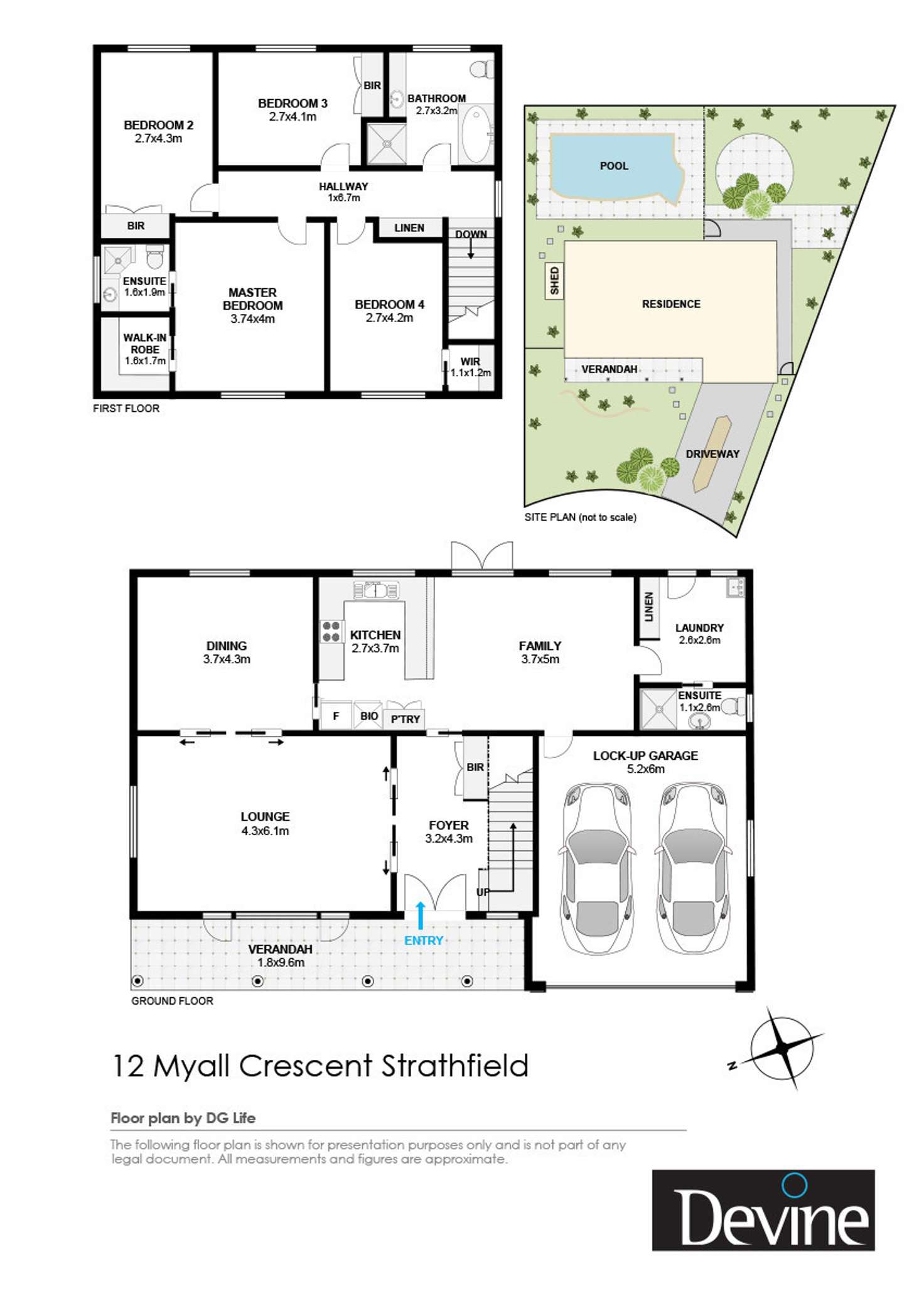 Floorplan of Homely house listing, 12 Myall Crescent, Strathfield NSW 2135