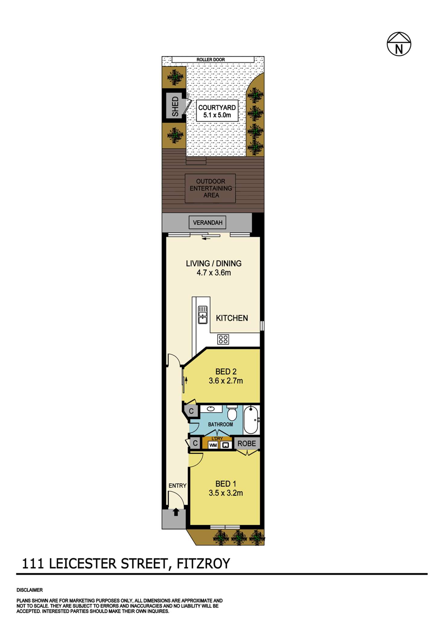 Floorplan of Homely house listing, 111 Leicester Street, Fitzroy VIC 3065