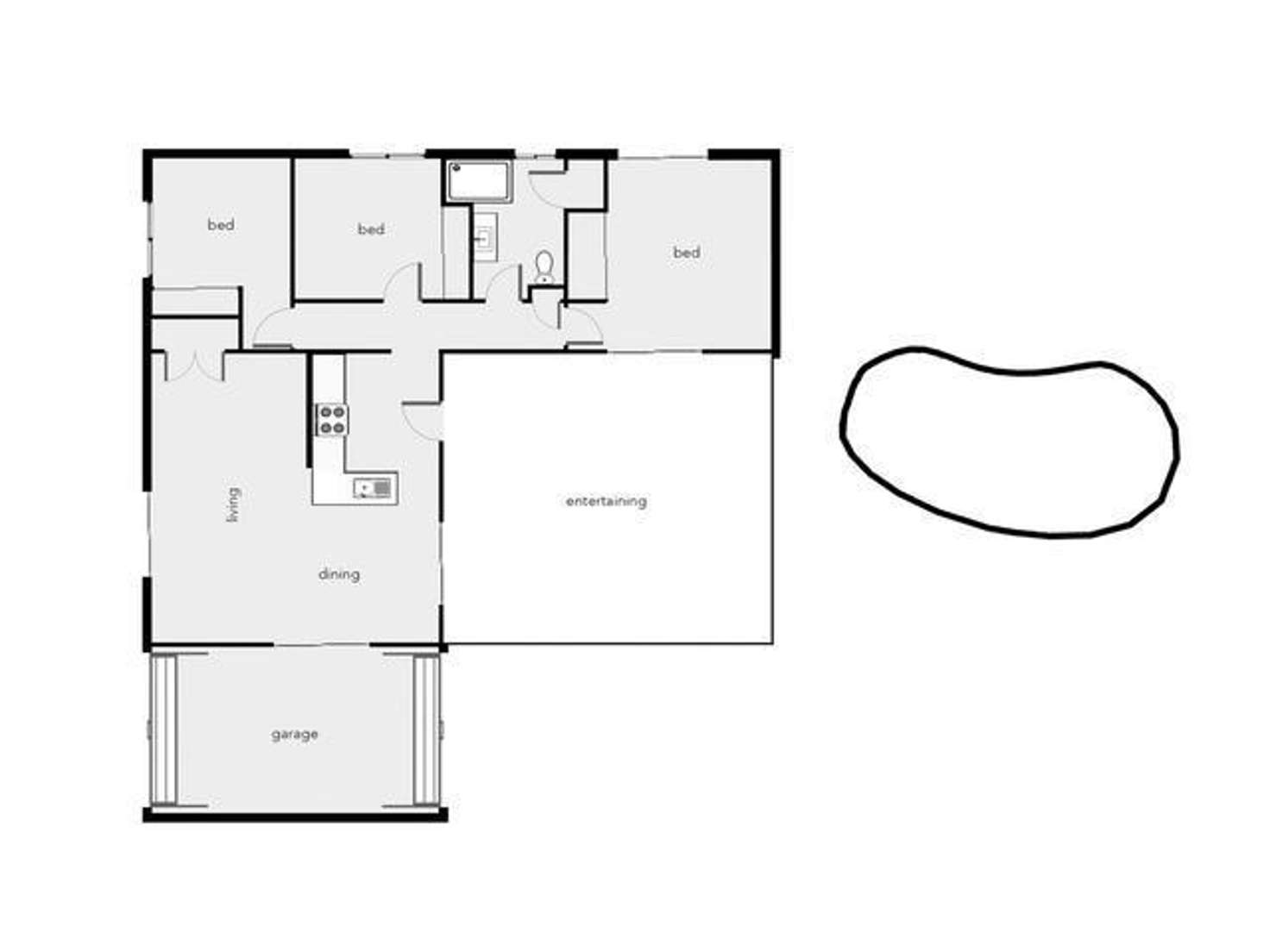 Floorplan of Homely house listing, 13 Alabama St, White Rock QLD 4868