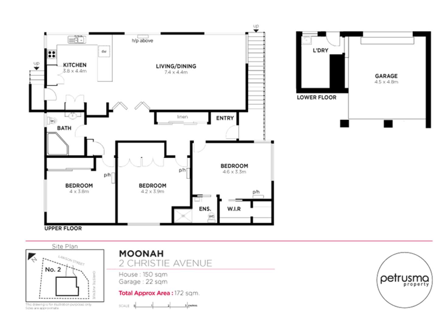 Floorplan of Homely house listing, 2 Christie Avenue, Moonah TAS 7009