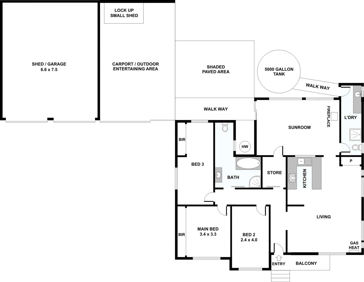 Floorplan of Homely house listing, 33 Gotha Street, Barraba NSW 2347