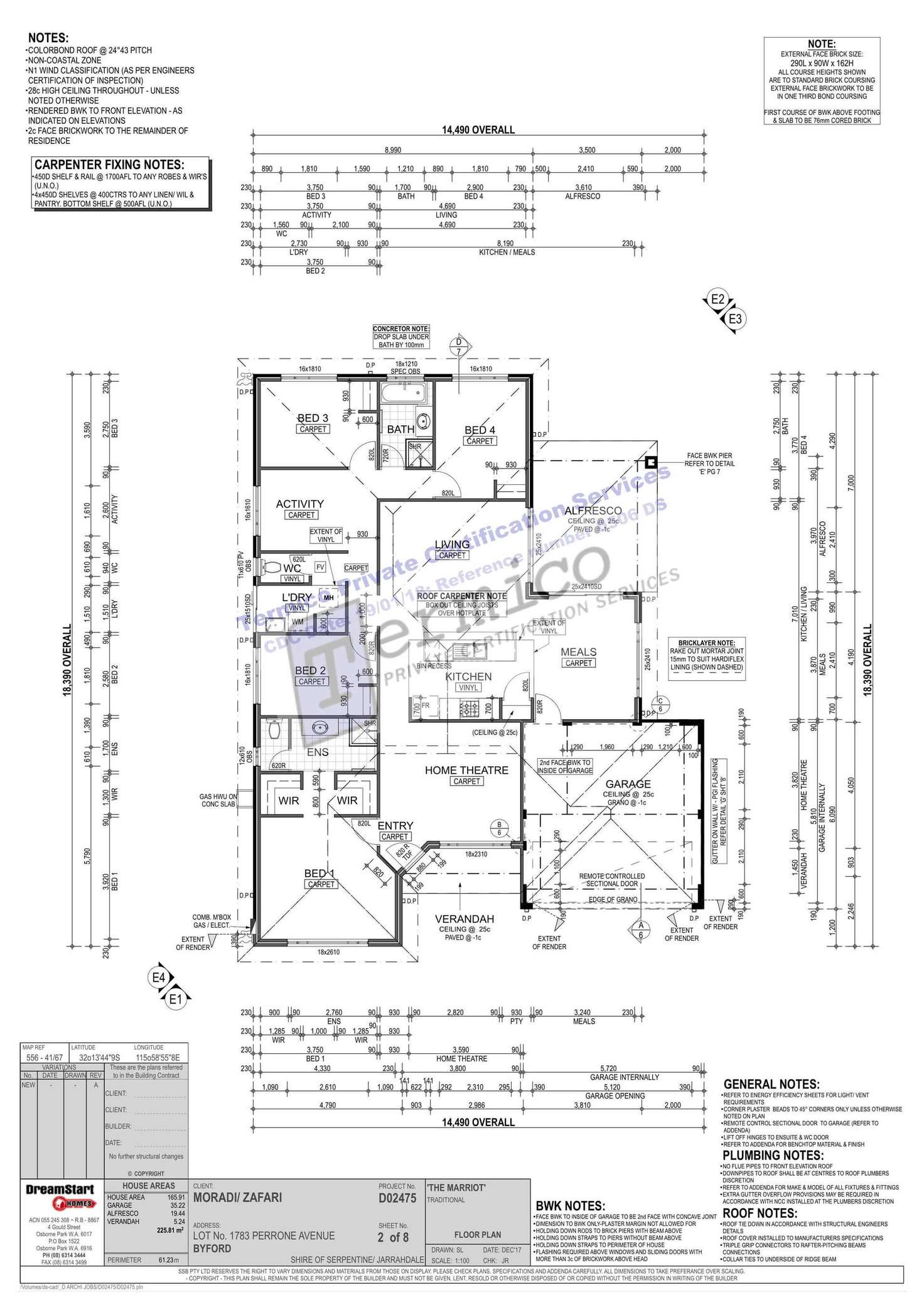Floorplan of Homely house listing, 7 PERRONE AVE, Byford WA 6122