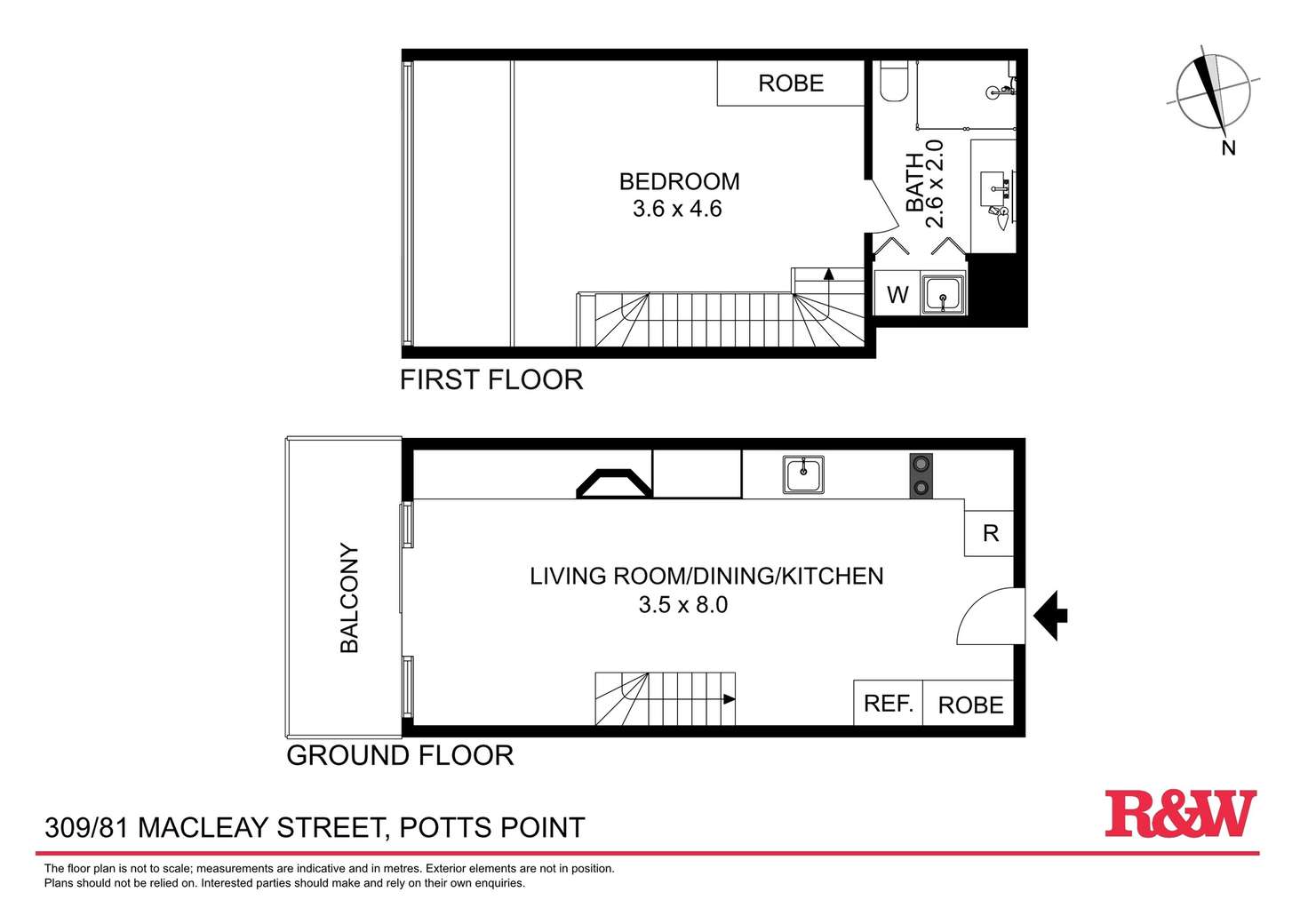 Floorplan of Homely apartment listing, 309/81 Macleay Street, Potts Point NSW 2011