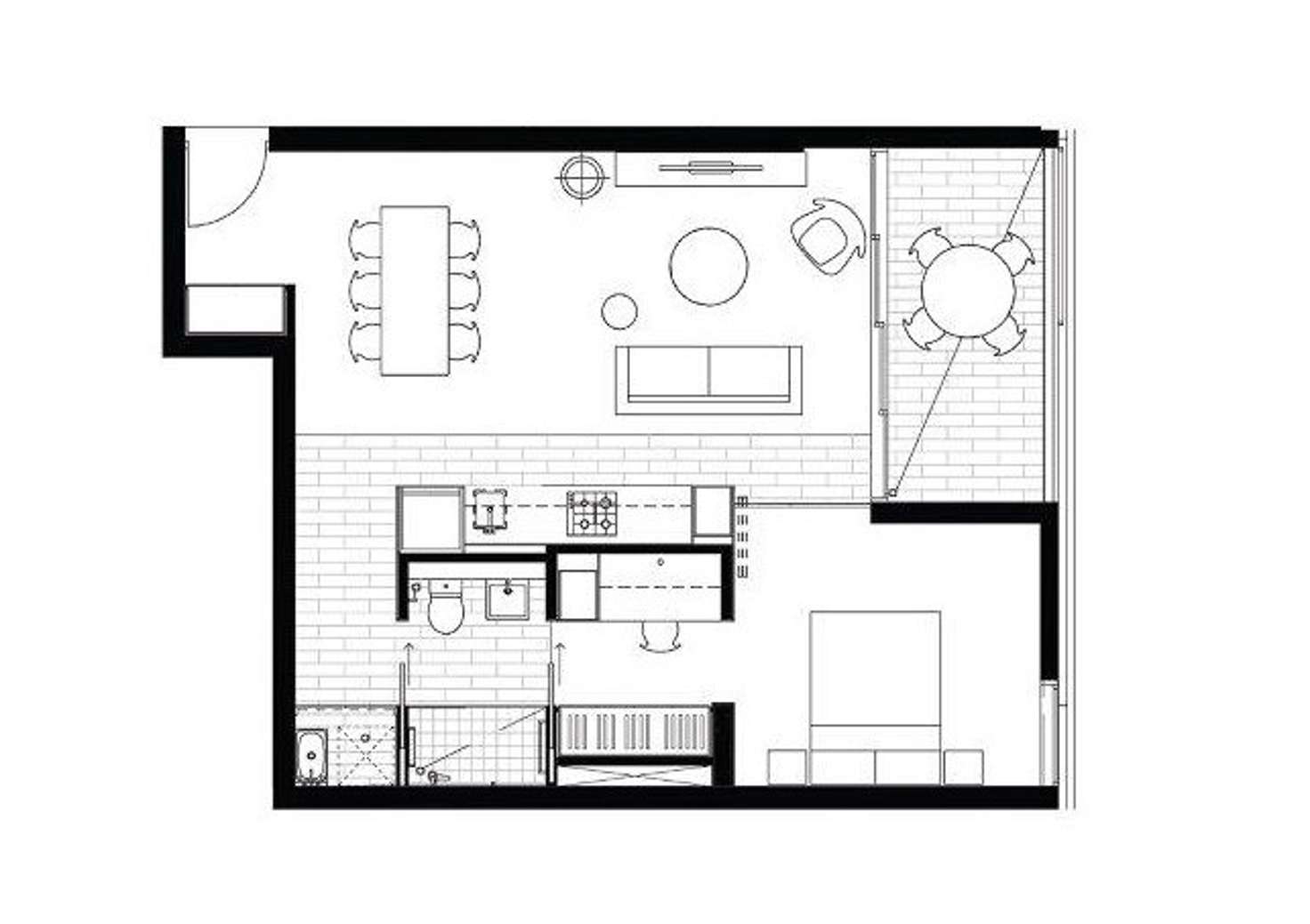 Floorplan of Homely apartment listing, D104/12 Denison Street, Camperdown NSW 2050