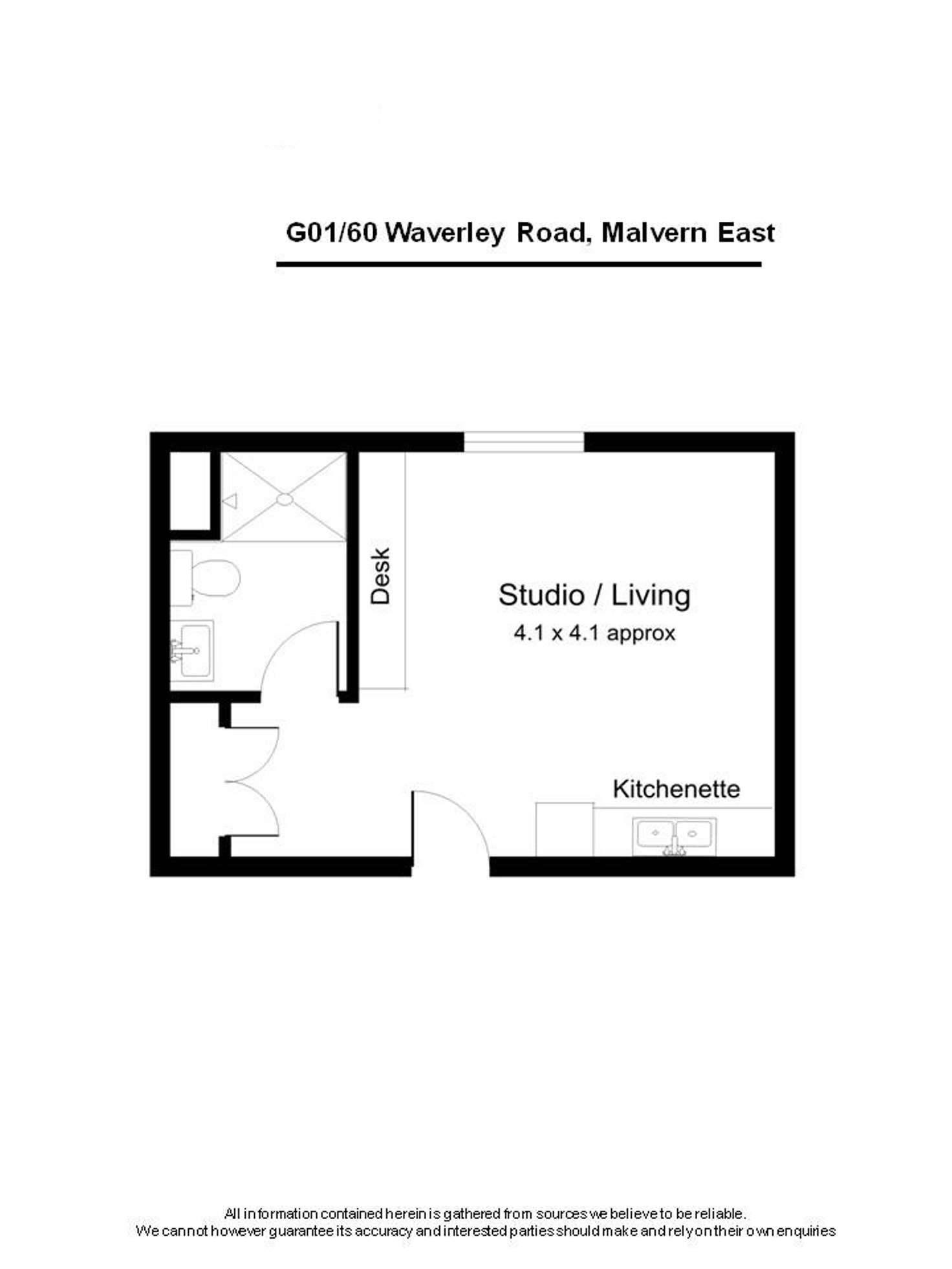 Floorplan of Homely apartment listing, 1/60 Waverly Rd, Malvern East VIC 3145
