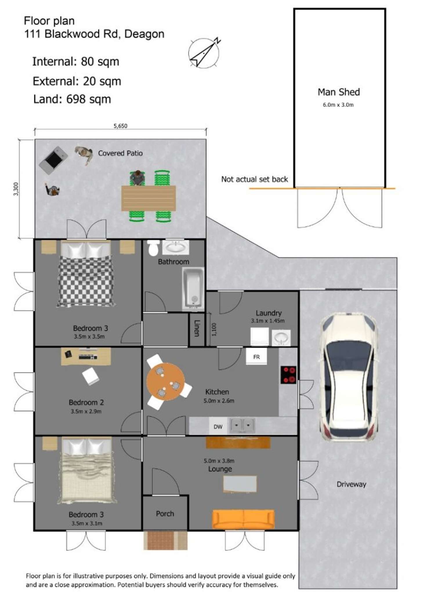 Floorplan of Homely house listing, 111 Blackwood Road, Deagon QLD 4017