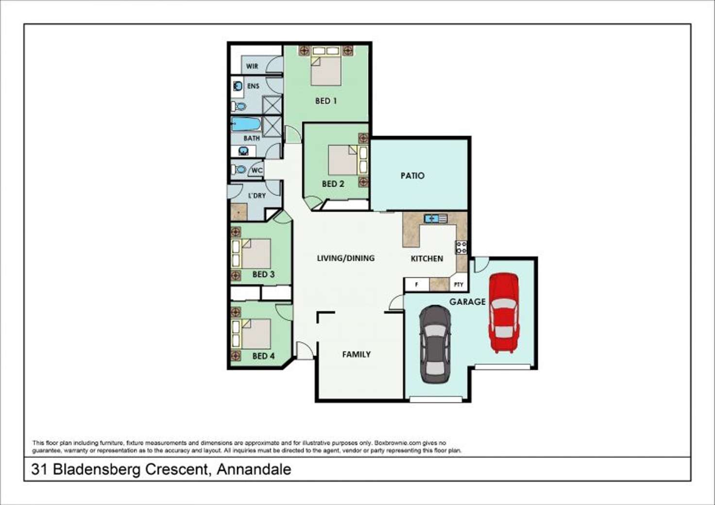 Floorplan of Homely house listing, 31 Bladensberg Crescent, Annandale QLD 4814