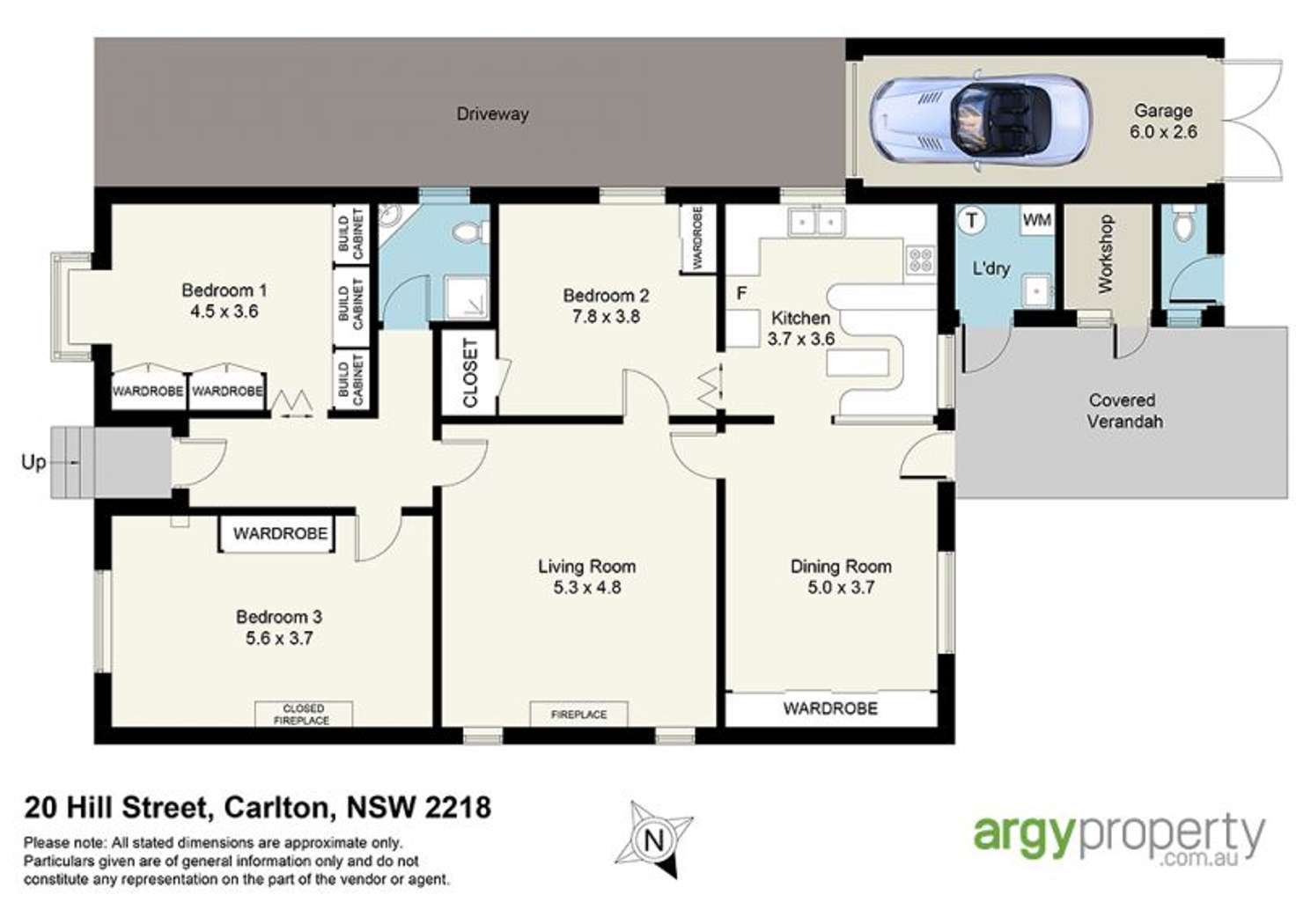 Floorplan of Homely house listing, 20 Hill Street, Carlton NSW 2218