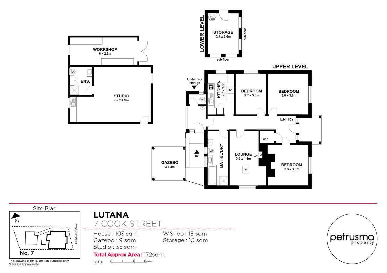 Floorplan of Homely house listing, 7 Cook Street, Lutana TAS 7009