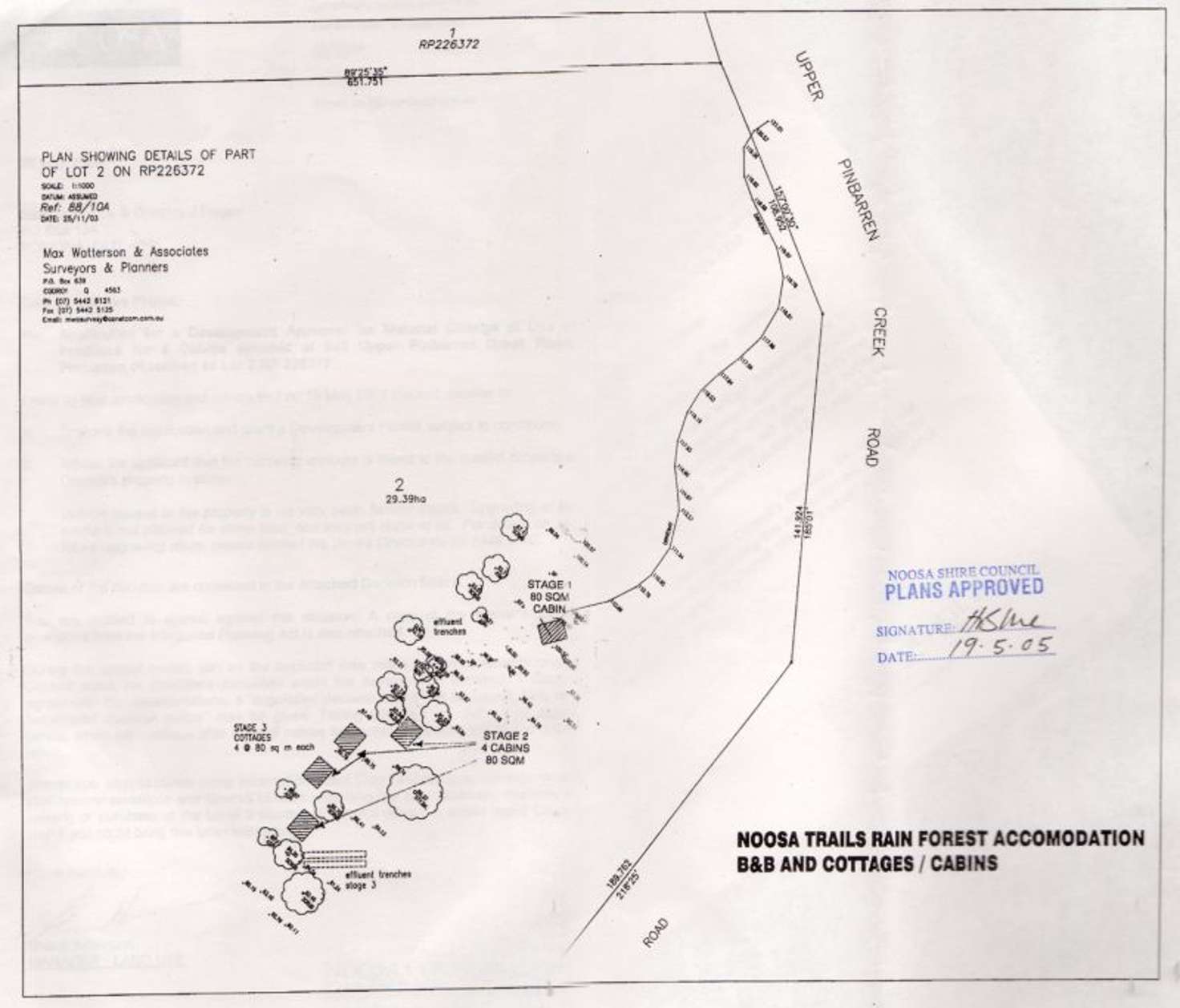 Floorplan of Homely residentialLand listing, 543 Upper Pinbarren Creek Road, Pinbarren QLD 4568