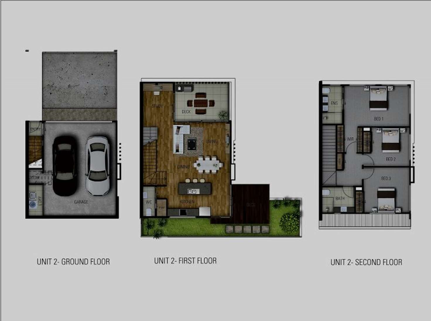 Floorplan of Homely townhouse listing, 2/89 Herston Rd, Kelvin Grove QLD 4059