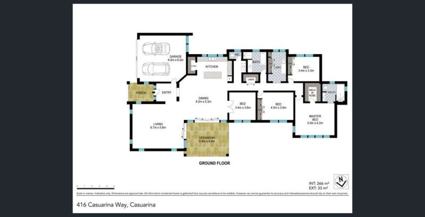 Floorplan of Homely house listing, 416 Casuarina Way, Casuarina NSW 2487