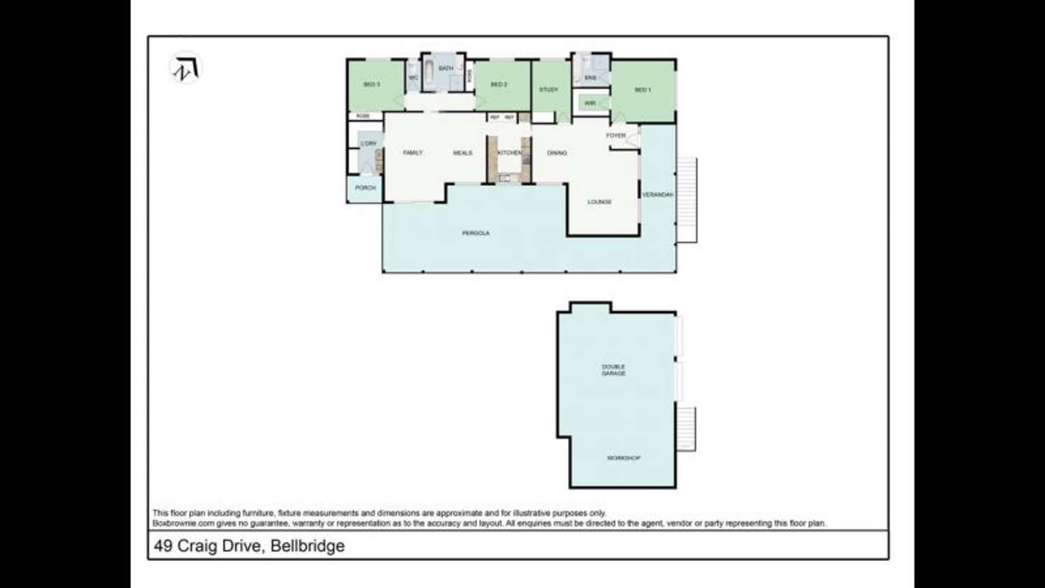 Floorplan of Homely house listing, 49 Craig Drive, Bellbridge VIC 3691