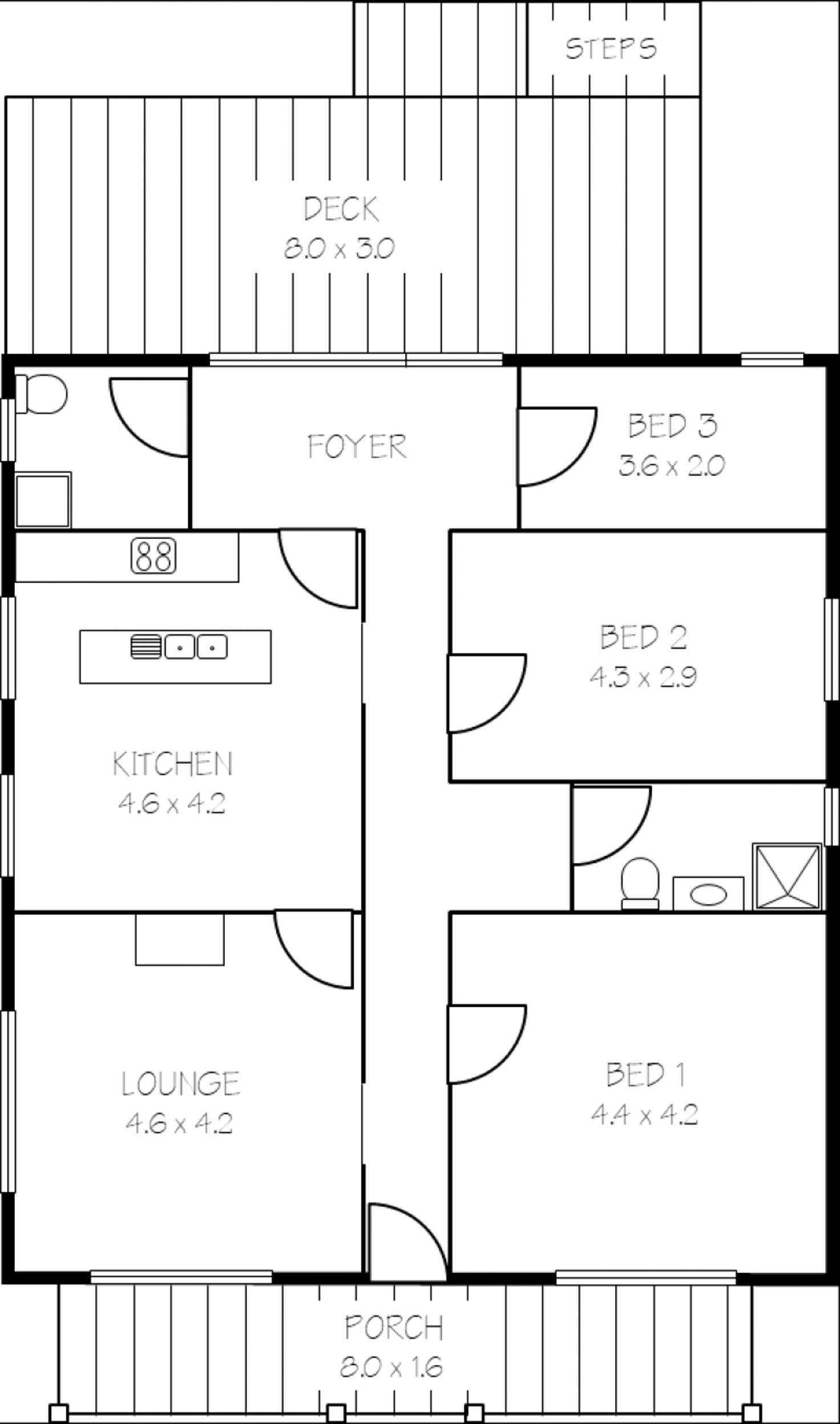 Floorplan of Homely house listing, 37 Upper St, Bega NSW 2550