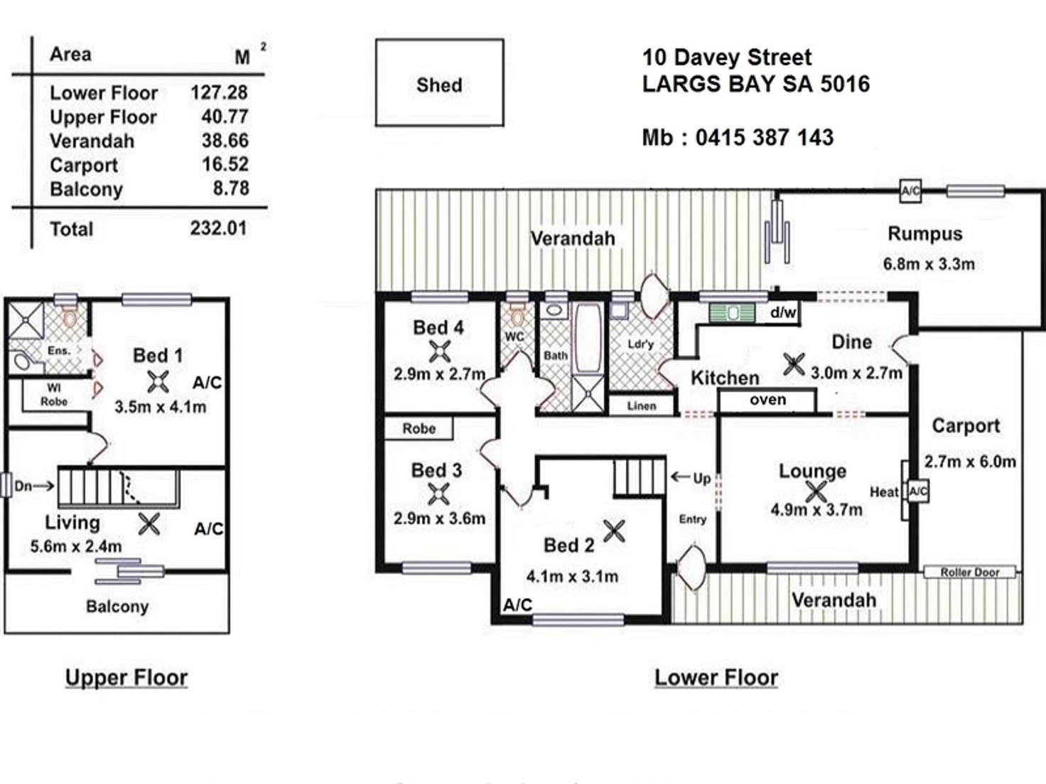 Floorplan of Homely house listing, 10 Davey Street, Largs Bay SA 5016