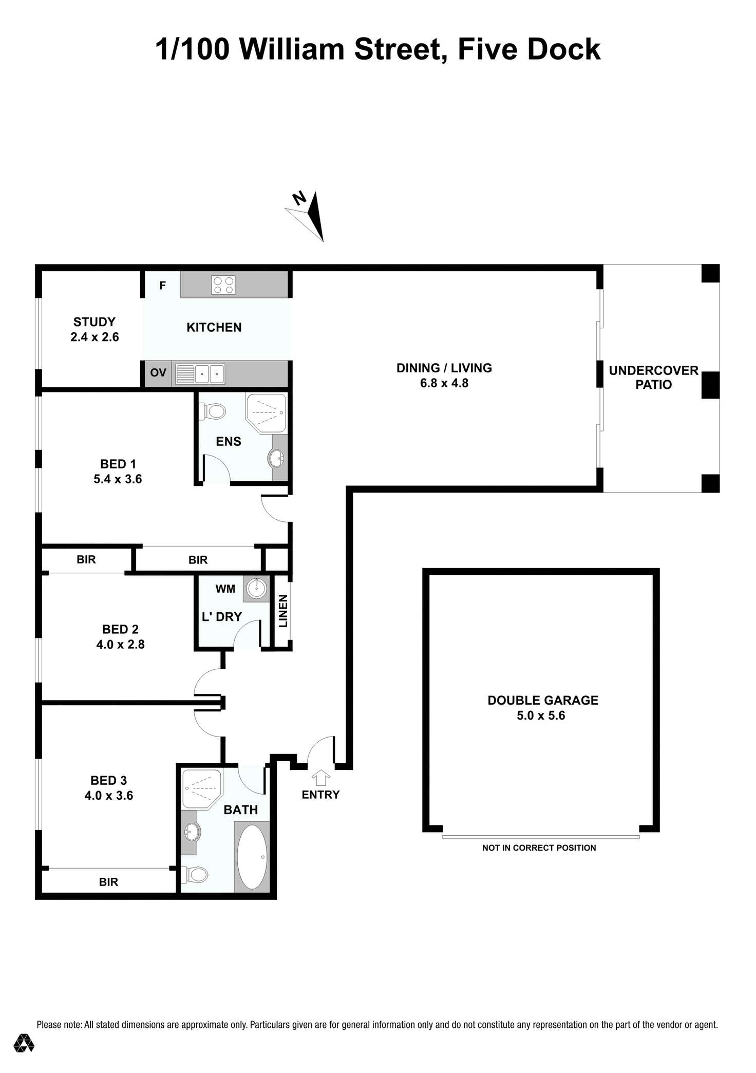 Floorplan of Homely apartment listing, 1/100 William St, Five Dock NSW 2046
