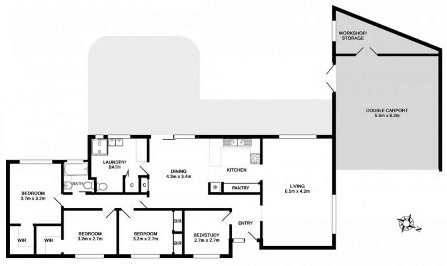 Floorplan of Homely house listing, 28 McFarlane Court, Highett VIC 3190