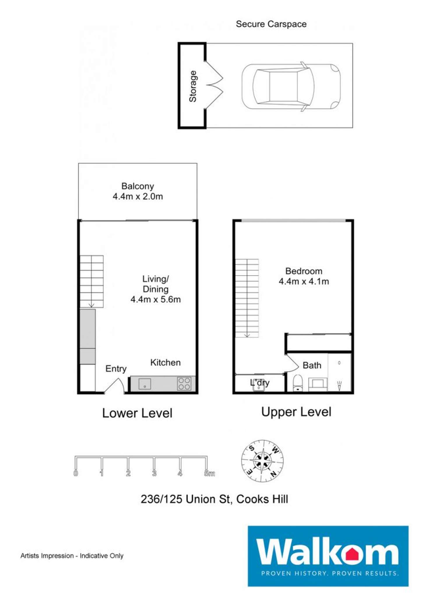 Floorplan of Homely apartment listing, 236/125 Union Street, Cooks Hill NSW 2300