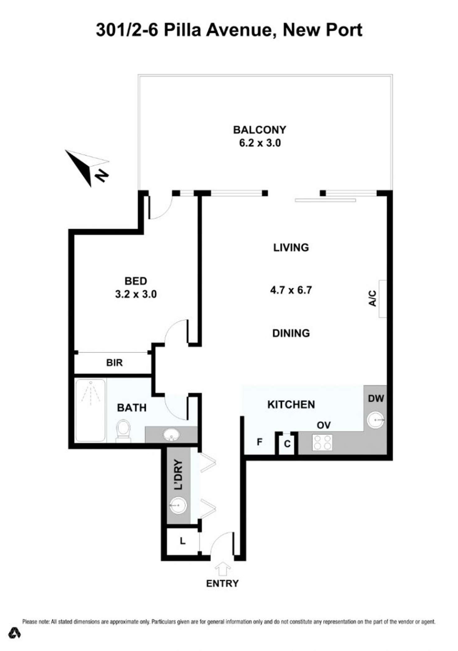 Floorplan of Homely apartment listing, Unit 301/2-6 Pilla Avenue, New Port SA 5015