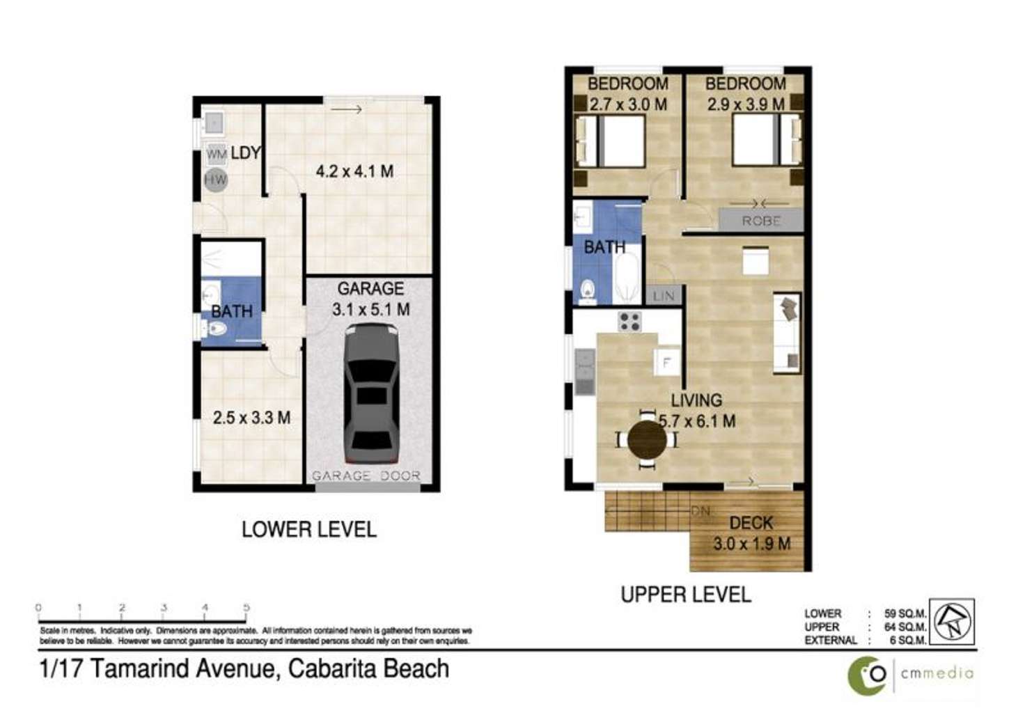 Floorplan of Homely house listing, 1/17 Tamarind Avenue, Bogangar NSW 2488