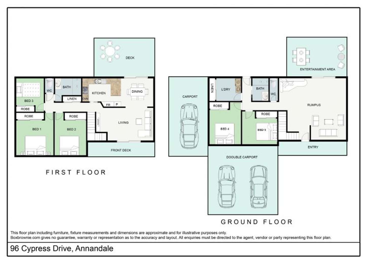 Floorplan of Homely house listing, 96 Cypress Drive, Annandale QLD 4814