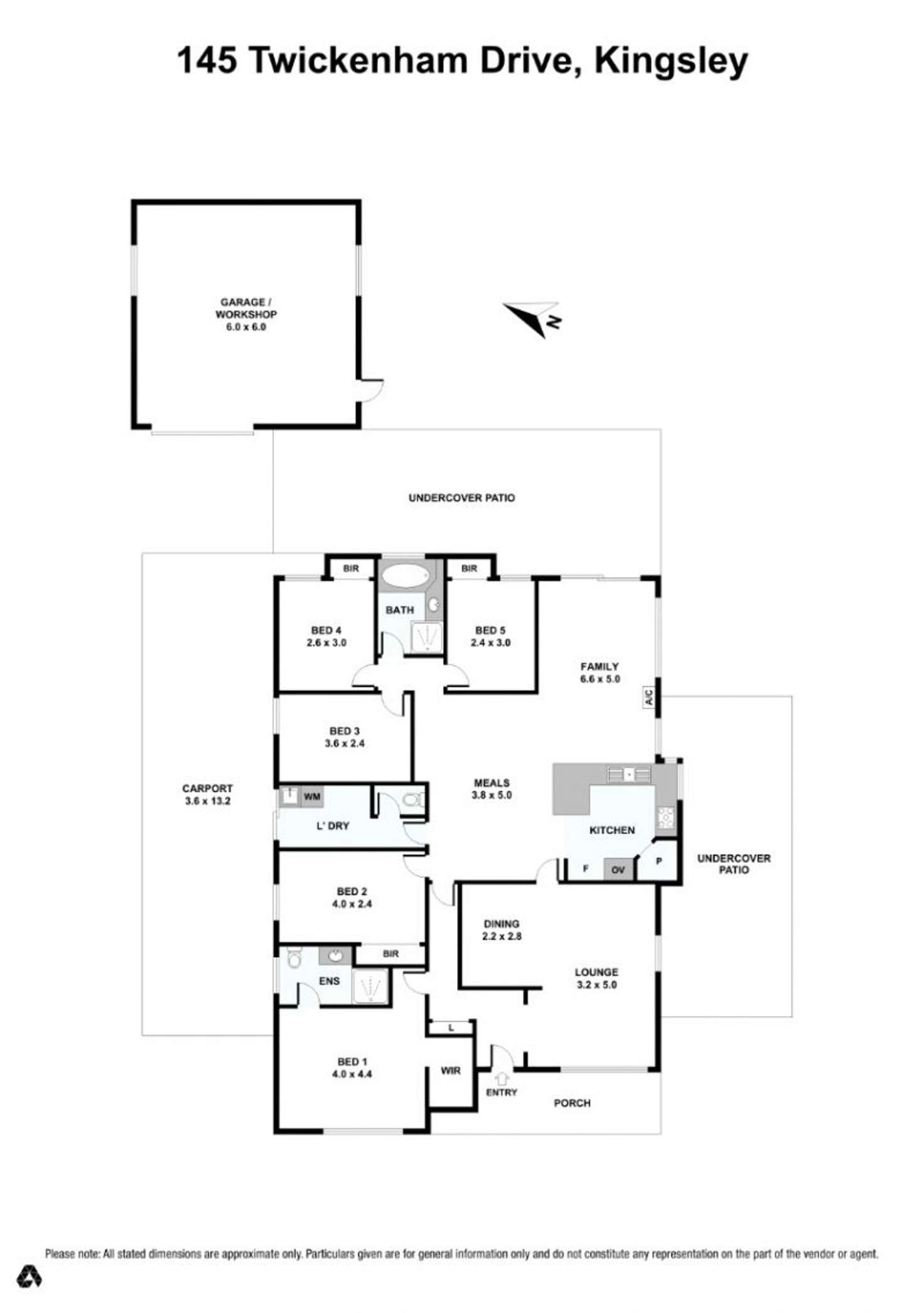 Floorplan of Homely house listing, 145 Twickenham Drive, Kingsley WA 6026