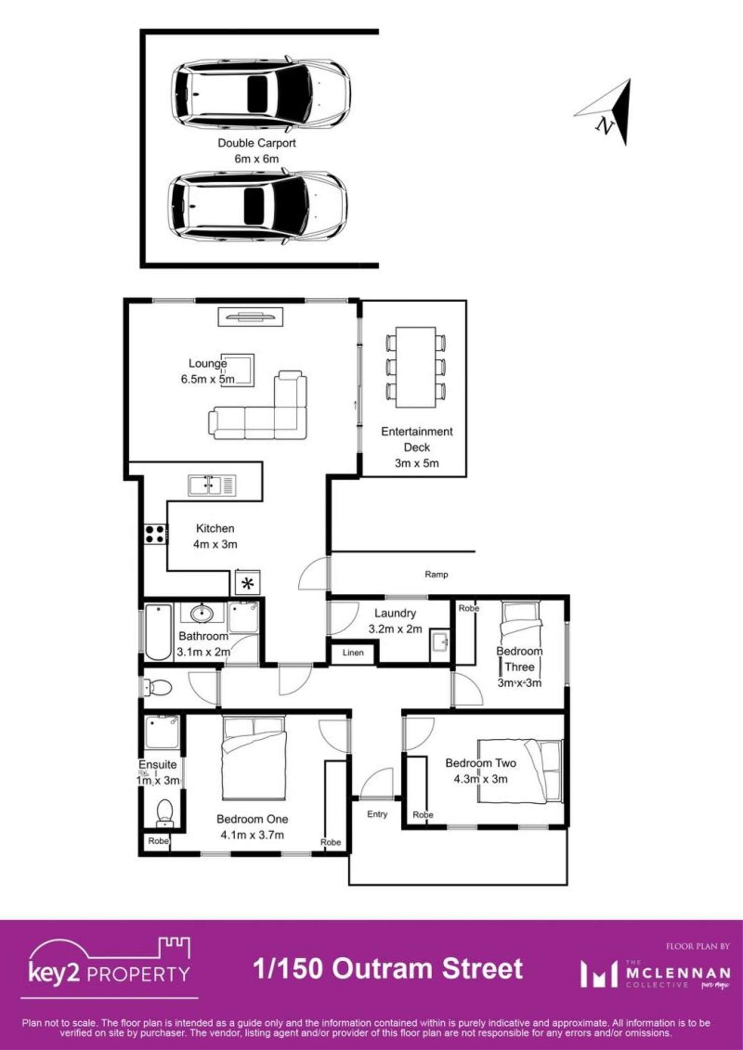 Floorplan of Homely house listing, 1/150 Outram Street, Summerhill TAS 7250