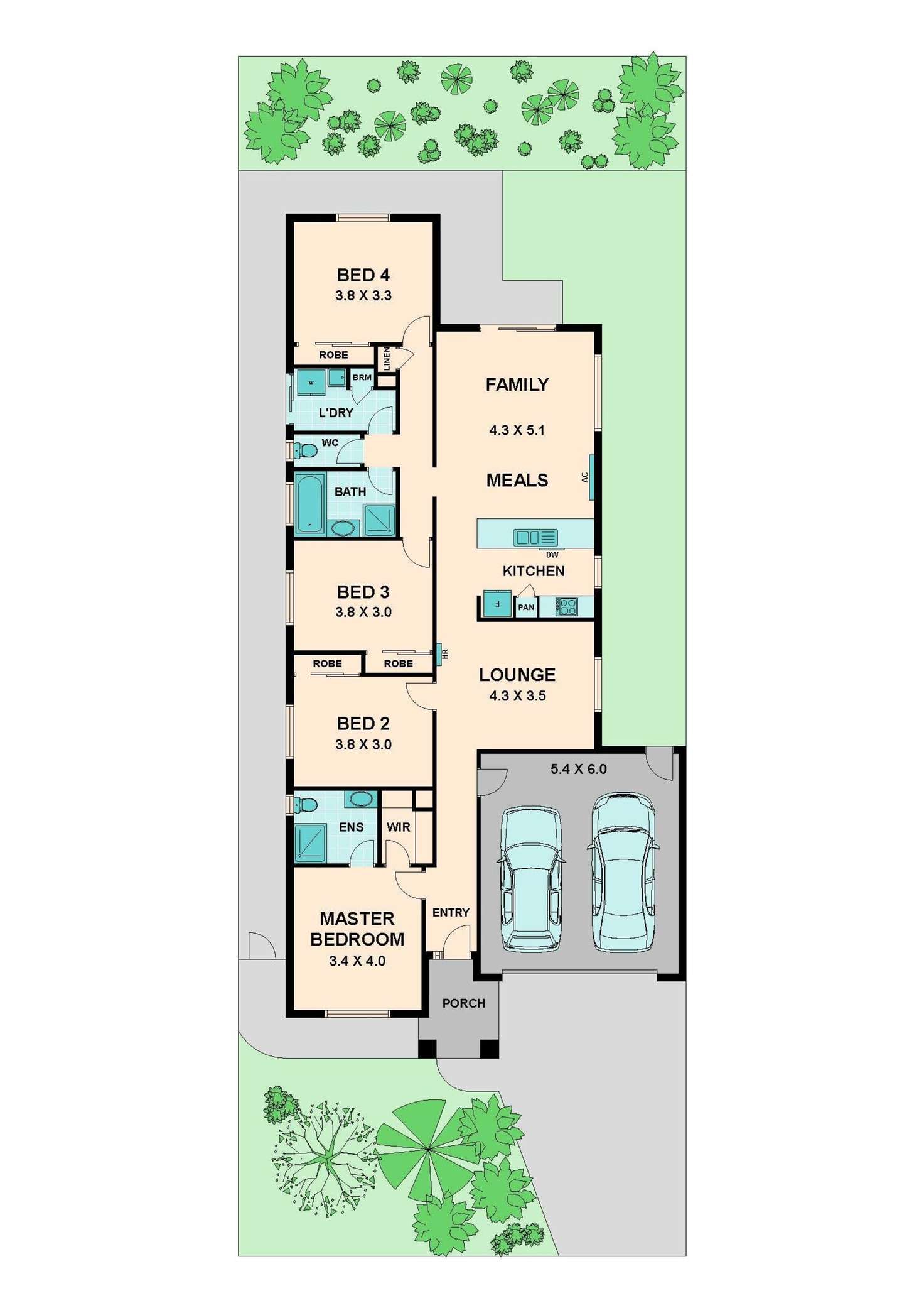 Floorplan of Homely house listing, 4 Narrowleaf Street, Wallan VIC 3756