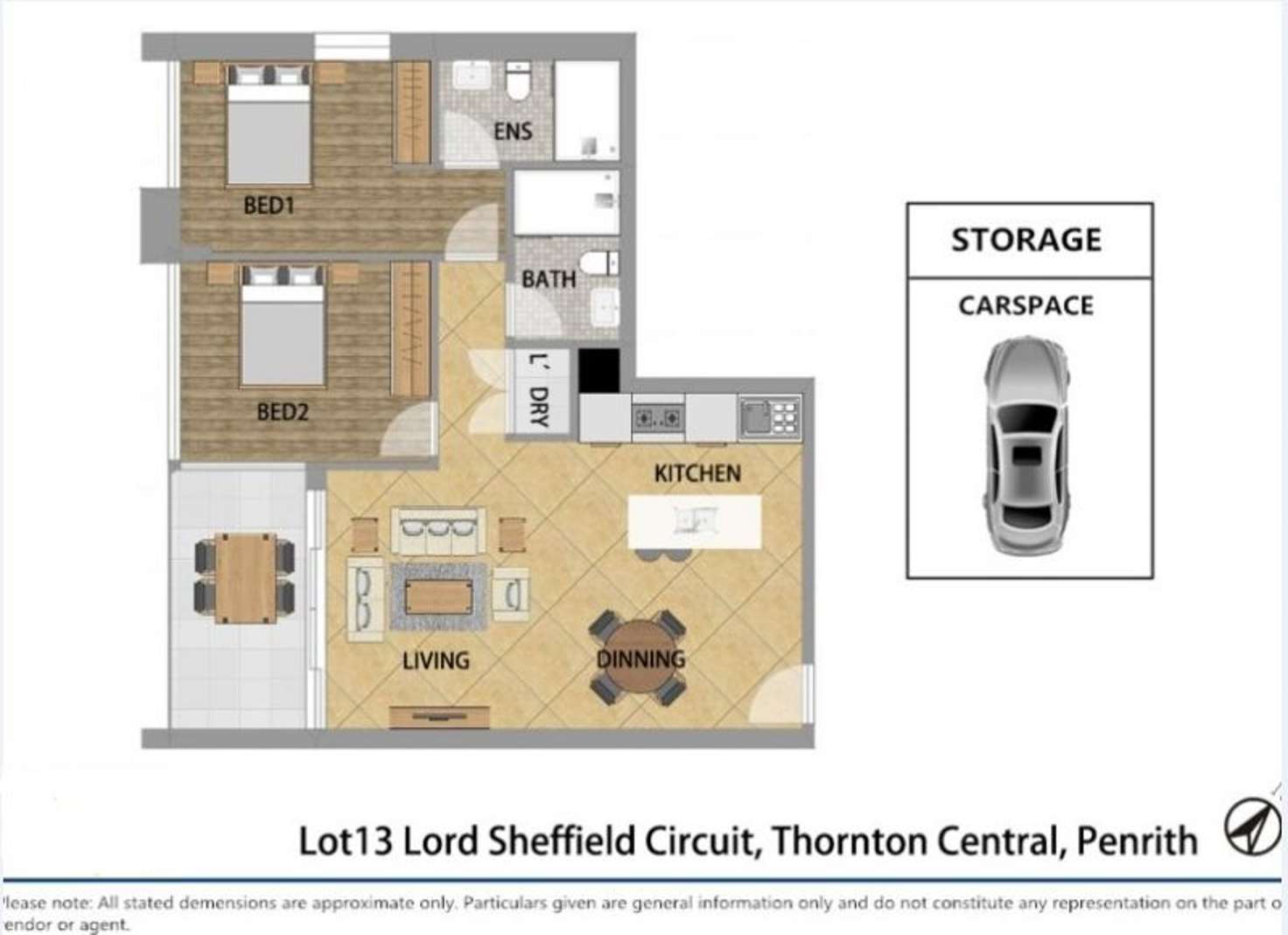 Floorplan of Homely apartment listing, 204/81 Lord Sheffield Circuit, Penrith NSW 2750