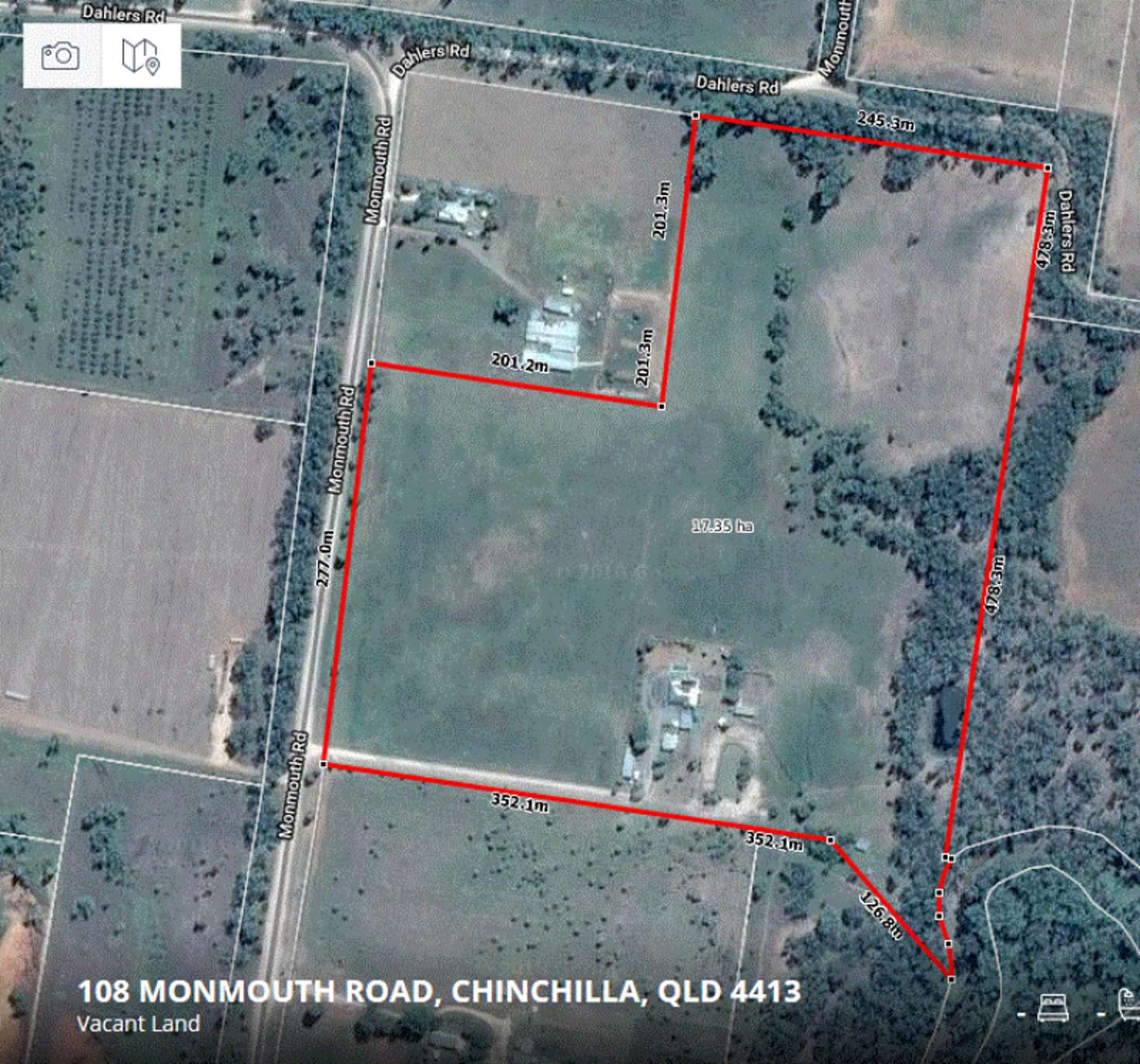 Floorplan of Homely acreageSemiRural listing, 108 Monmouth Road, Chinchilla QLD 4413