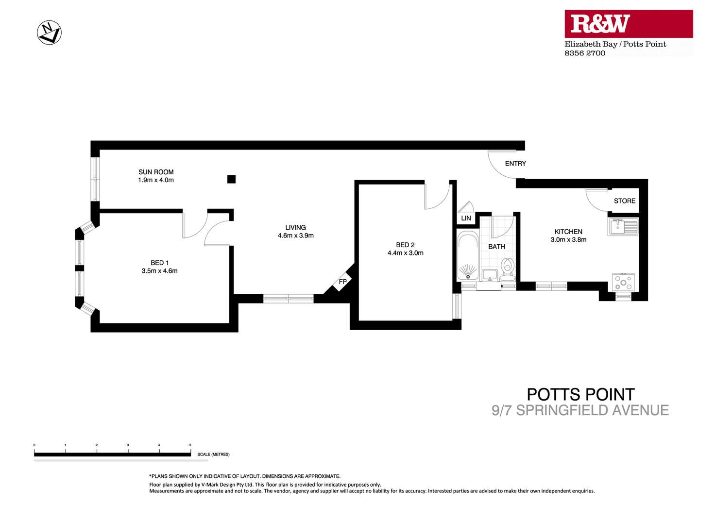 Floorplan of Homely apartment listing, 9/7 Springfield Avenue, Potts Point NSW 2011