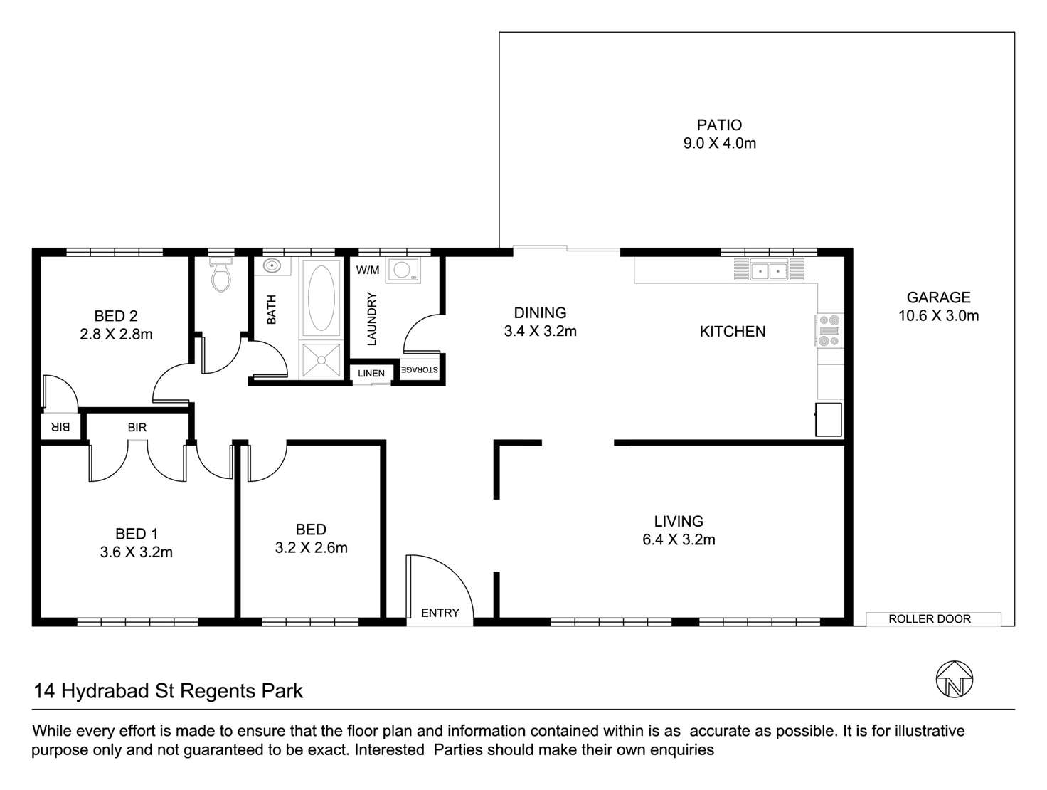 Floorplan of Homely house listing, 14 HYDRABAD STREET, Regents Park QLD 4118