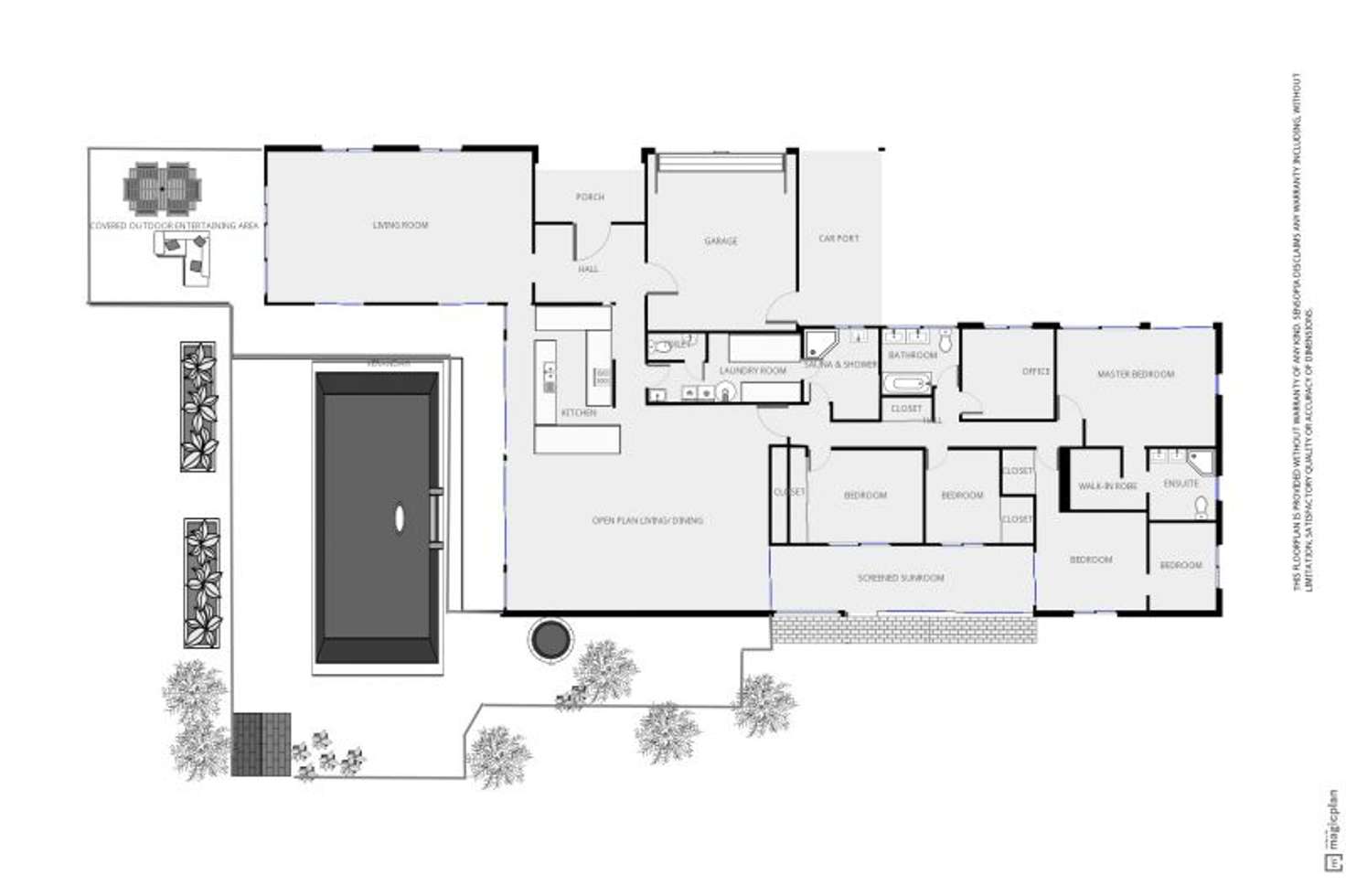 Floorplan of Homely acreageSemiRural listing, 48 Rainford Drive, Boambee NSW 2450