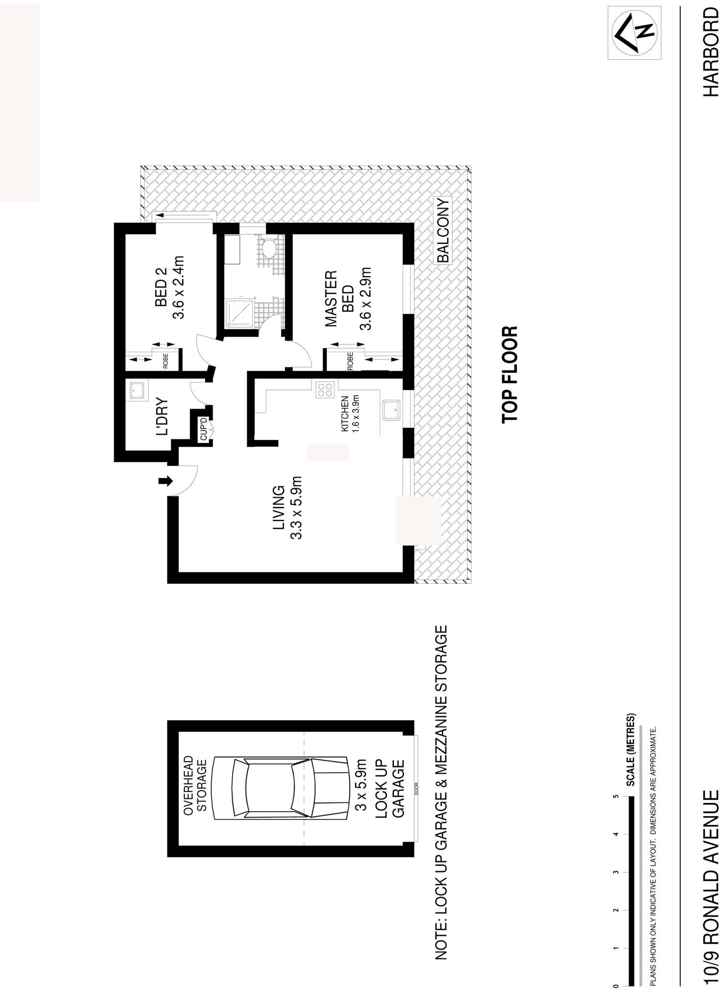 Floorplan of Homely unit listing, 10/9 Ronald Avenue, Freshwater NSW 2096