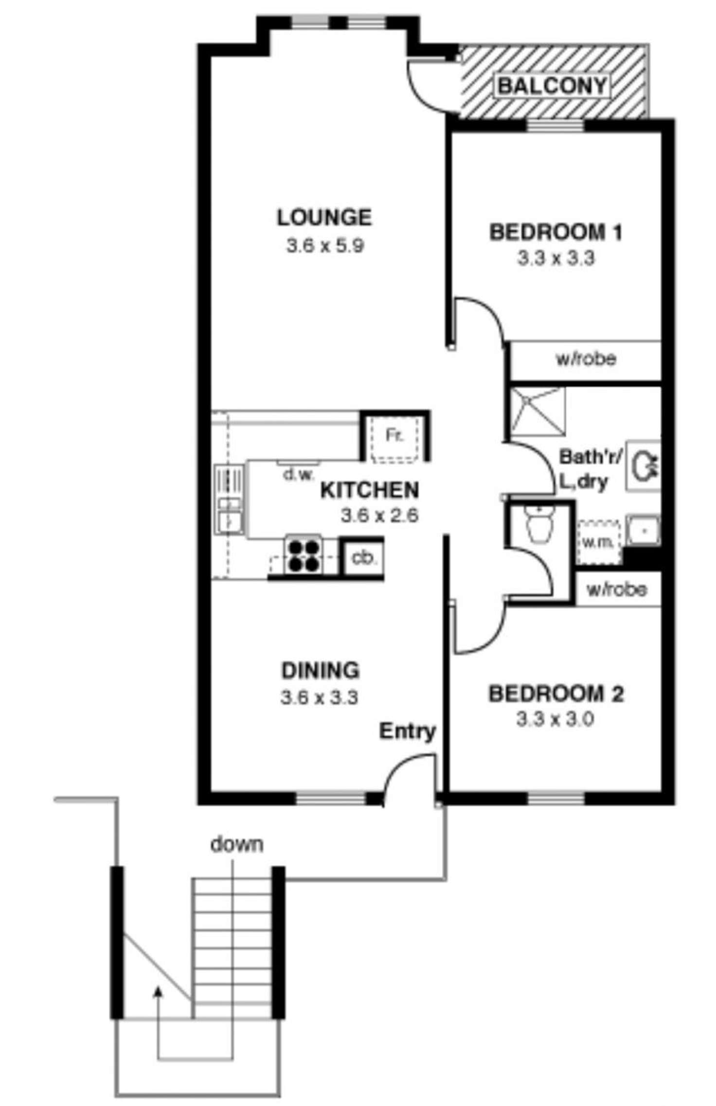 Floorplan of Homely apartment listing, 14/41 Hurtle Square, Adelaide SA 5000