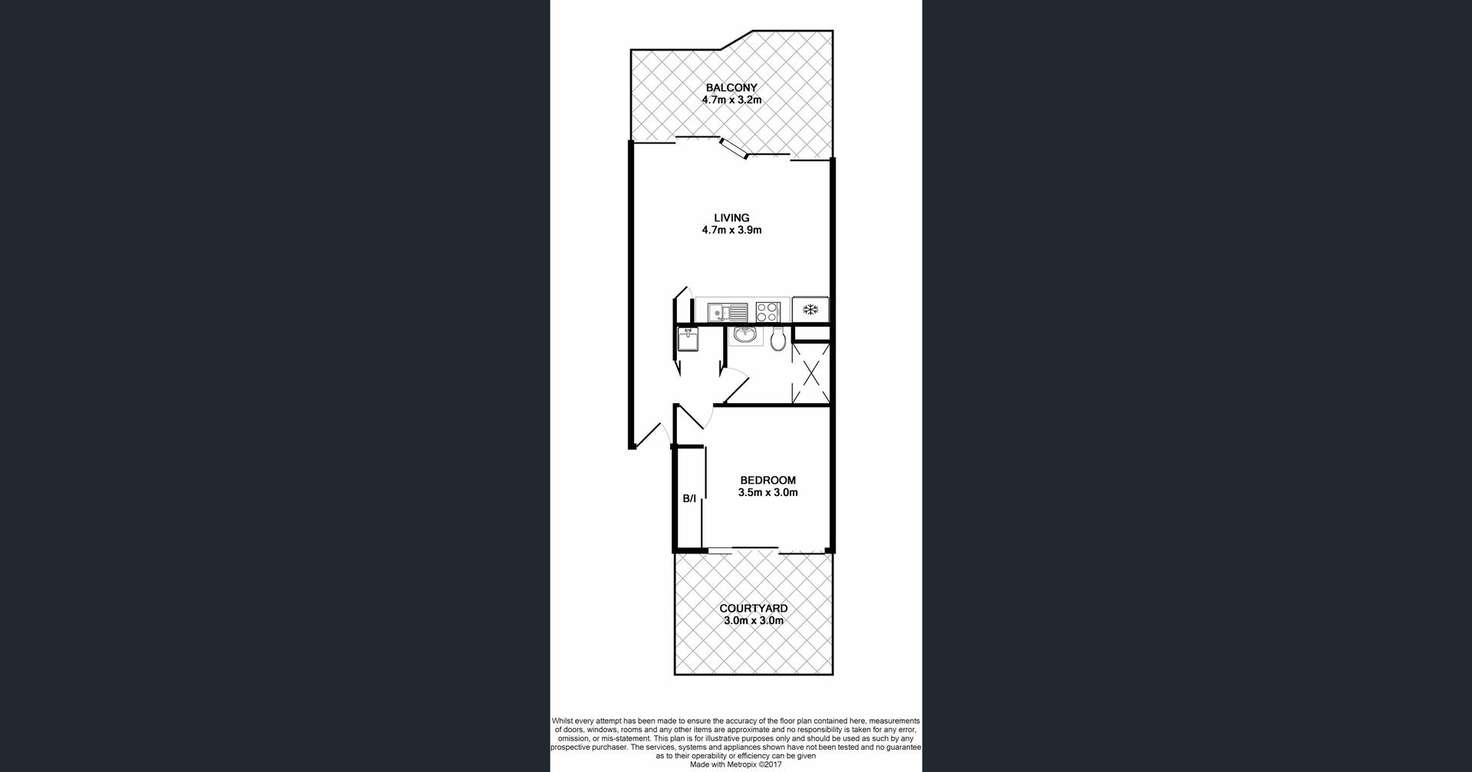 Floorplan of Homely apartment listing, 1/27 Birley Street, Spring Hill QLD 4000