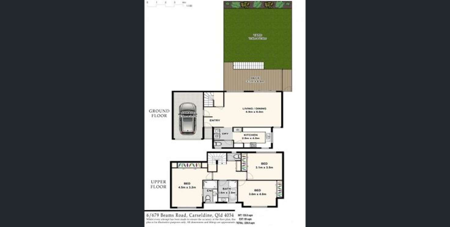 Floorplan of Homely townhouse listing, 6/679 Beams Road, Carseldine QLD 4034